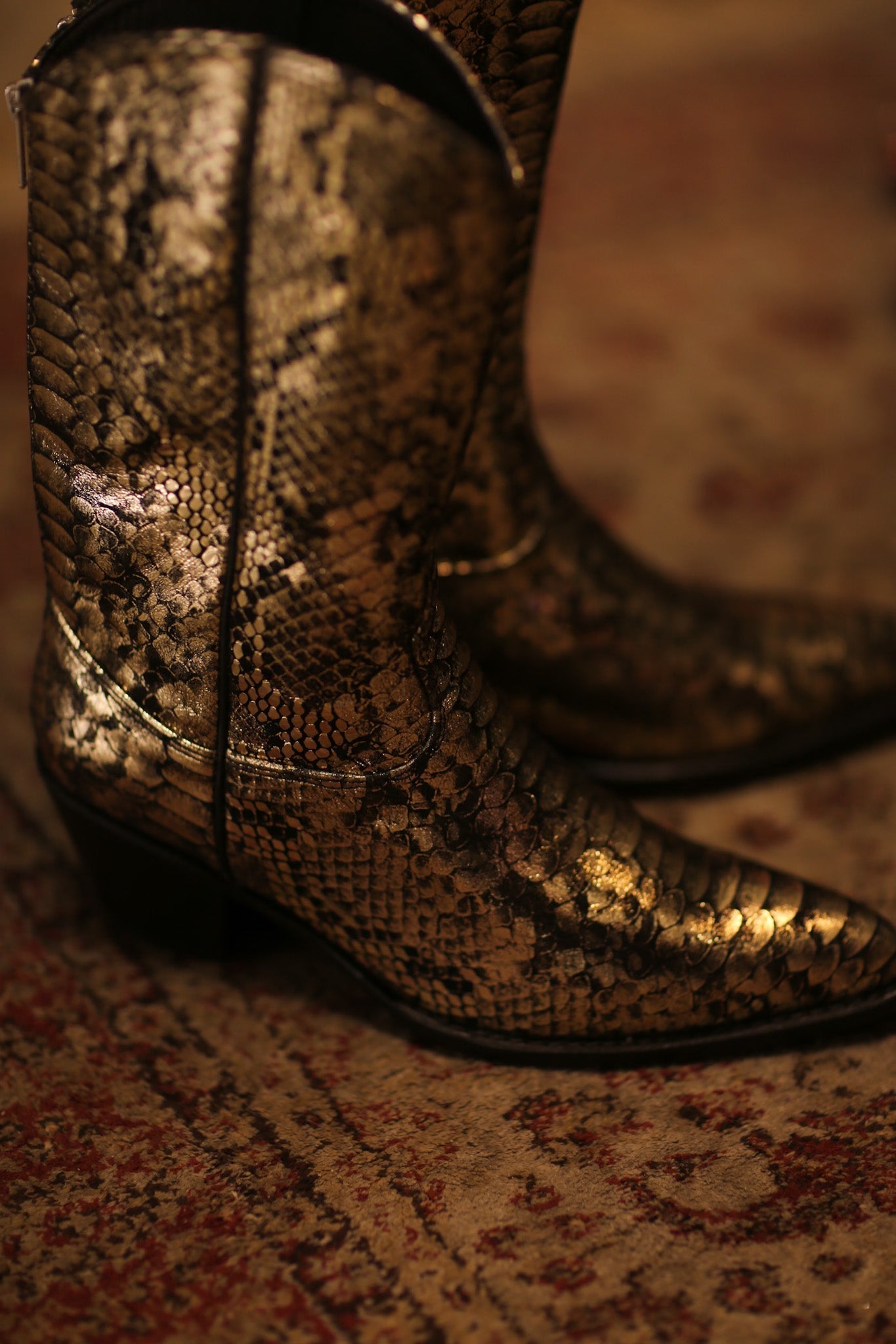 SNAKE PRINT WESTERN BOOTS SANU - MOMO STUDIO BERLIN - Berlin Concept Store - sustainable & ethical fashion