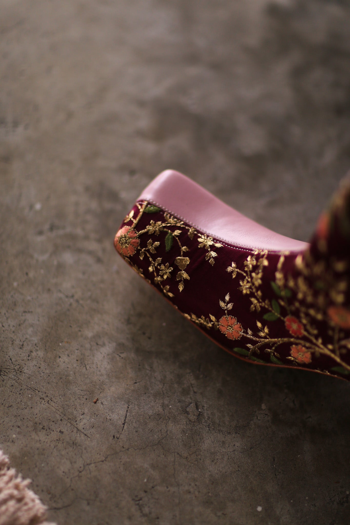 SPLIT FABRIC PINK LEATHER BOOTS MOANA - MOMO STUDIO BERLIN - Berlin Concept Store - sustainable & ethical fashion