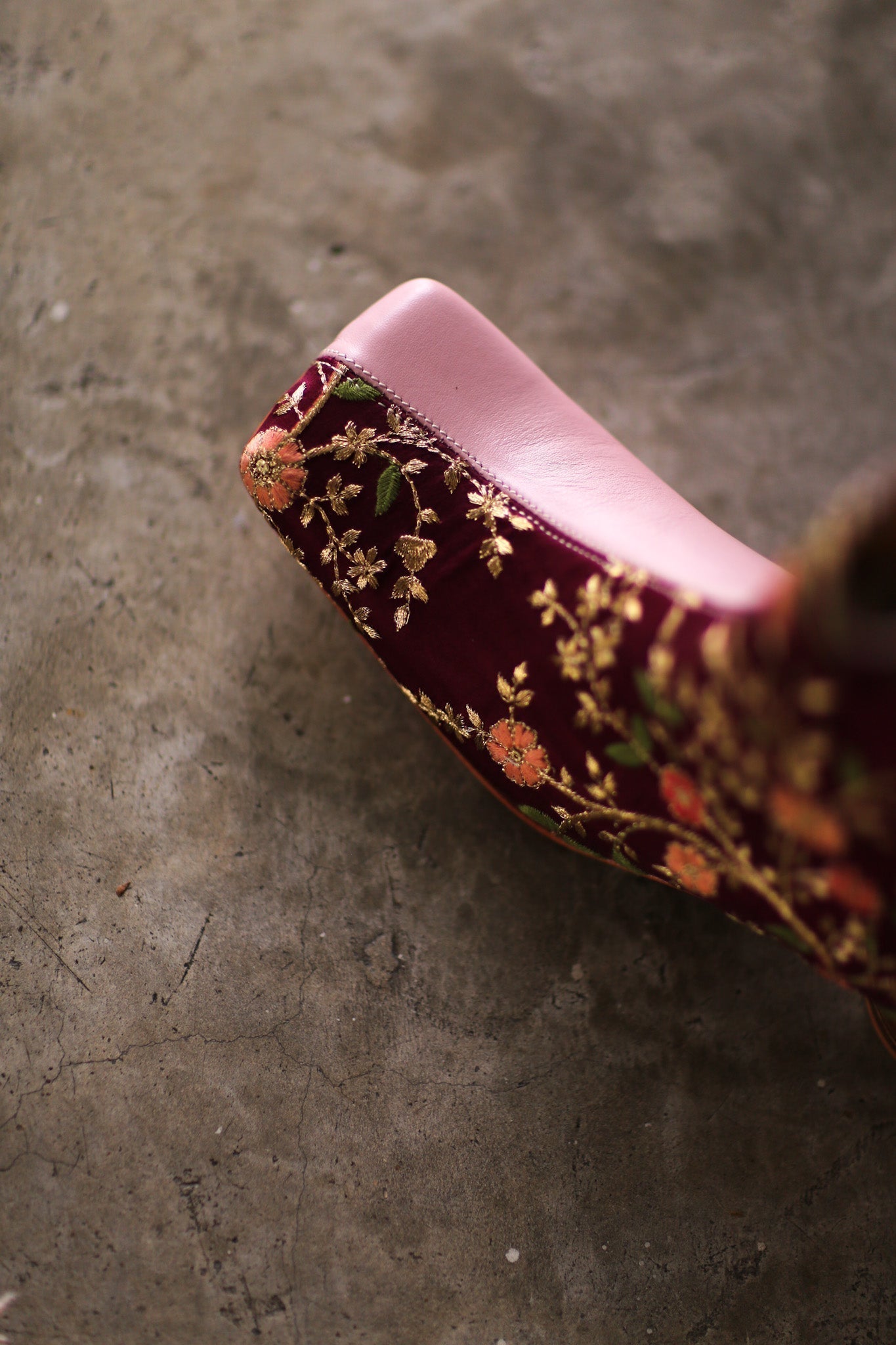 SPLIT FABRIC PINK LEATHER BOOTS MOANA - MOMO STUDIO BERLIN - Berlin Concept Store - sustainable & ethical fashion