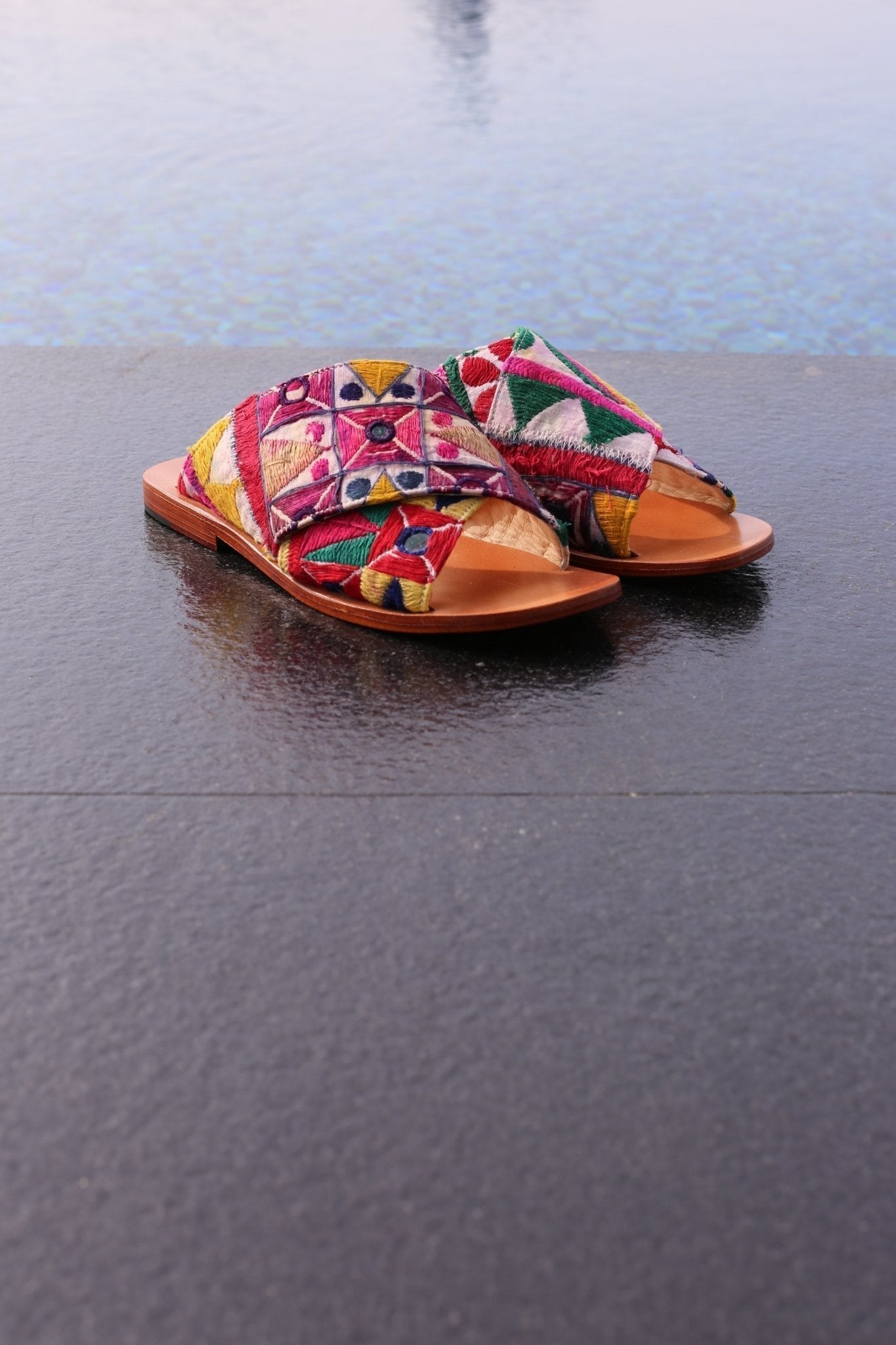 SPRING EMBROIDERED PATCHWORK SANDALS DOAN - MOMO STUDIO BERLIN - Berlin Concept Store - sustainable & ethical fashion