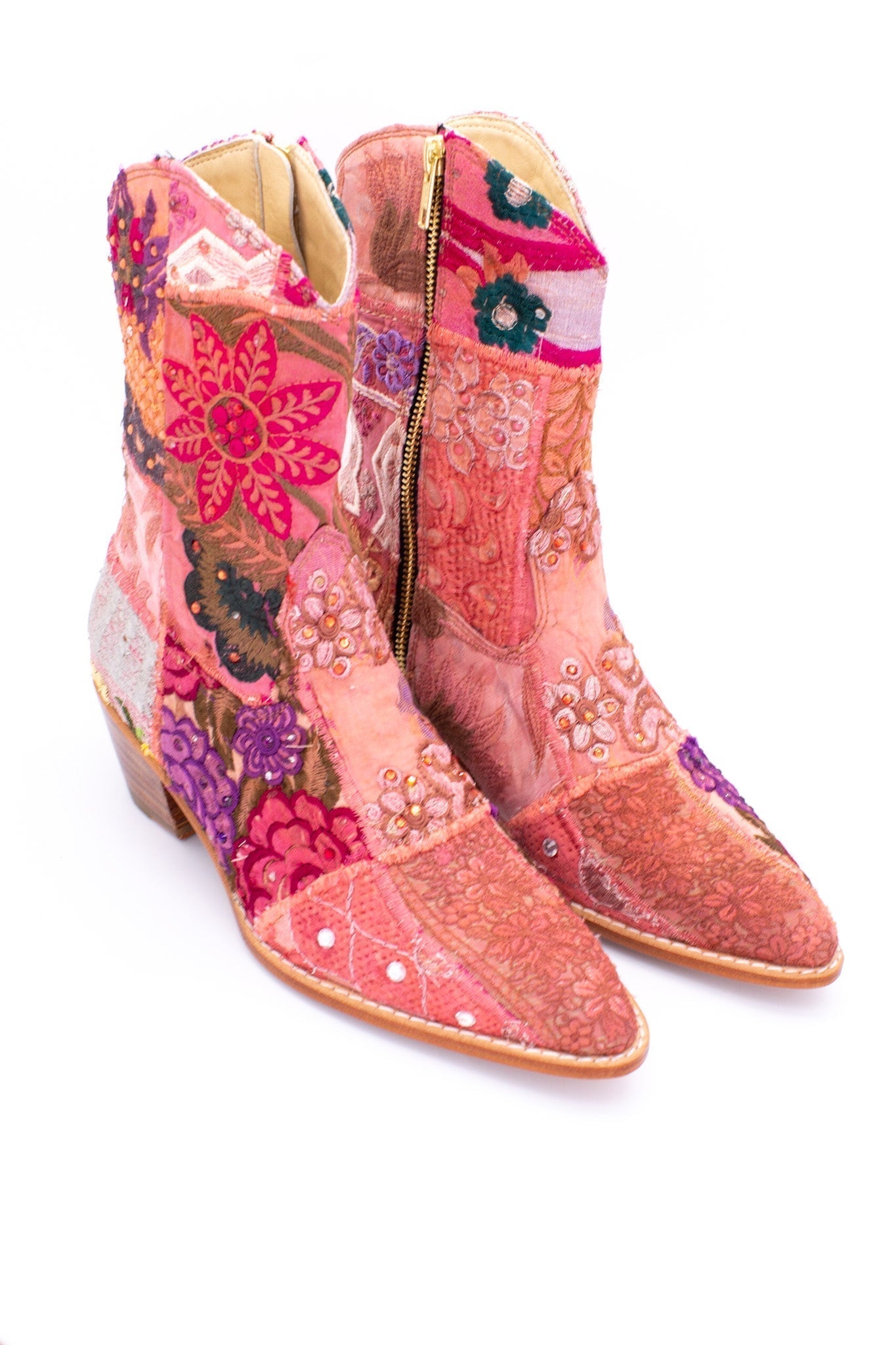 SUNNY DAYS BOOTS EMBROIDERED PATCHWORK - MOMO STUDIO BERLIN - Berlin Concept Store - sustainable & ethical fashion