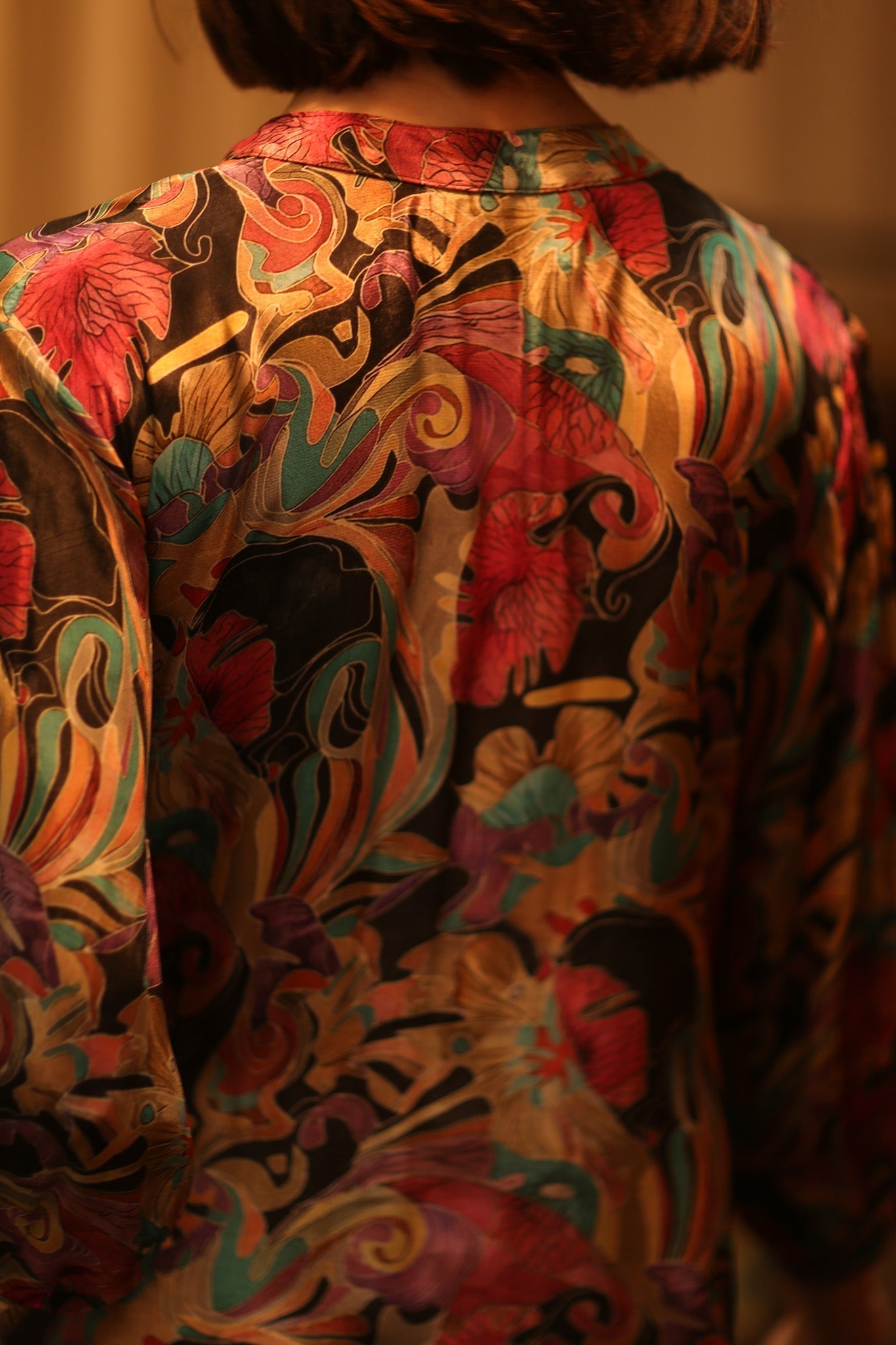 SUSIE SILK DRESS BLACK JUNGLE FEVER - MOMO STUDIO BERLIN - Berlin Concept Store - sustainable & ethical fashion