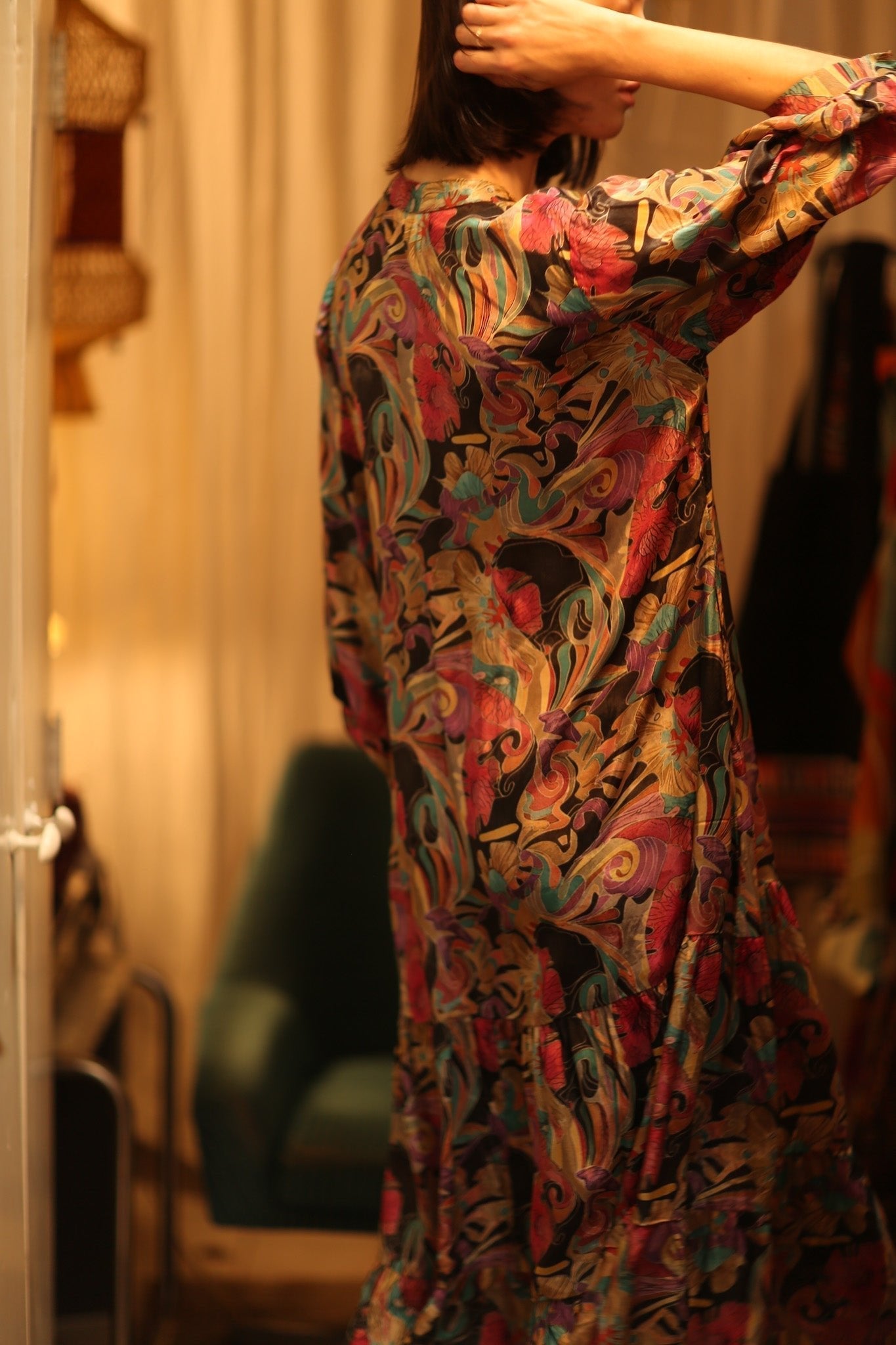 SUSIE SILK DRESS BLACK JUNGLE FEVER - MOMO STUDIO BERLIN - Berlin Concept Store - sustainable & ethical fashion