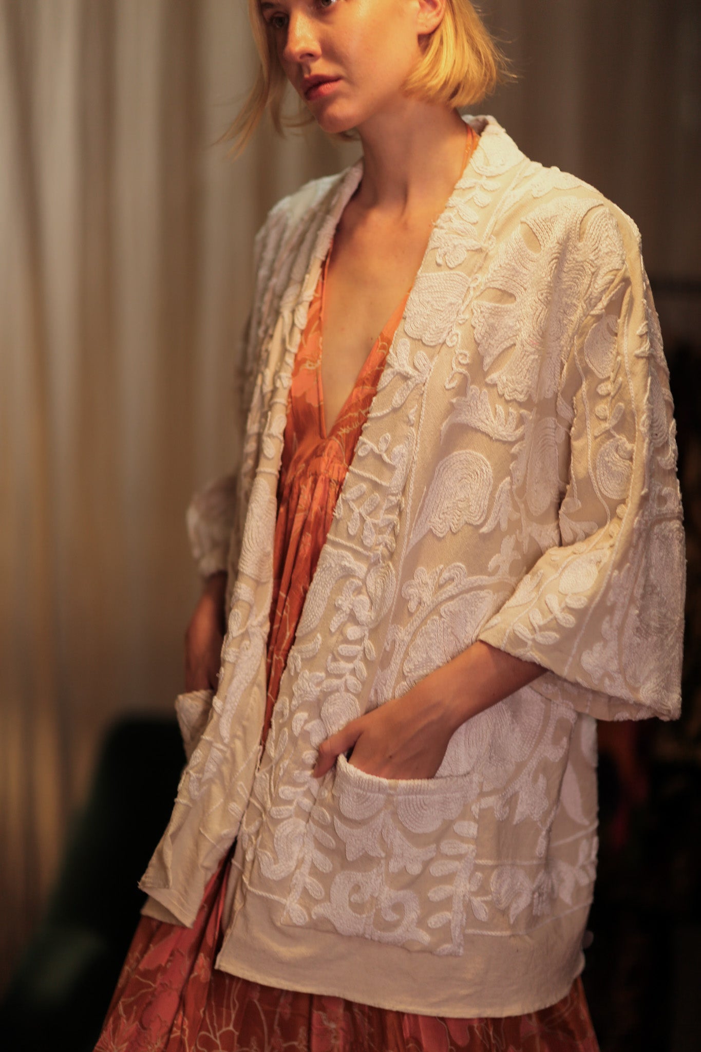 SUZANI KIMONO MONTY SNOW FLAKES - MOMO STUDIO BERLIN - Berlin Concept Store - sustainable & ethical fashion