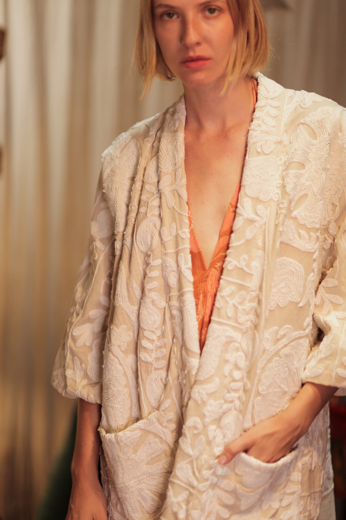 SUZANI KIMONO MONTY SNOW FLAKES - MOMO STUDIO BERLIN - Berlin Concept Store - sustainable & ethical fashion