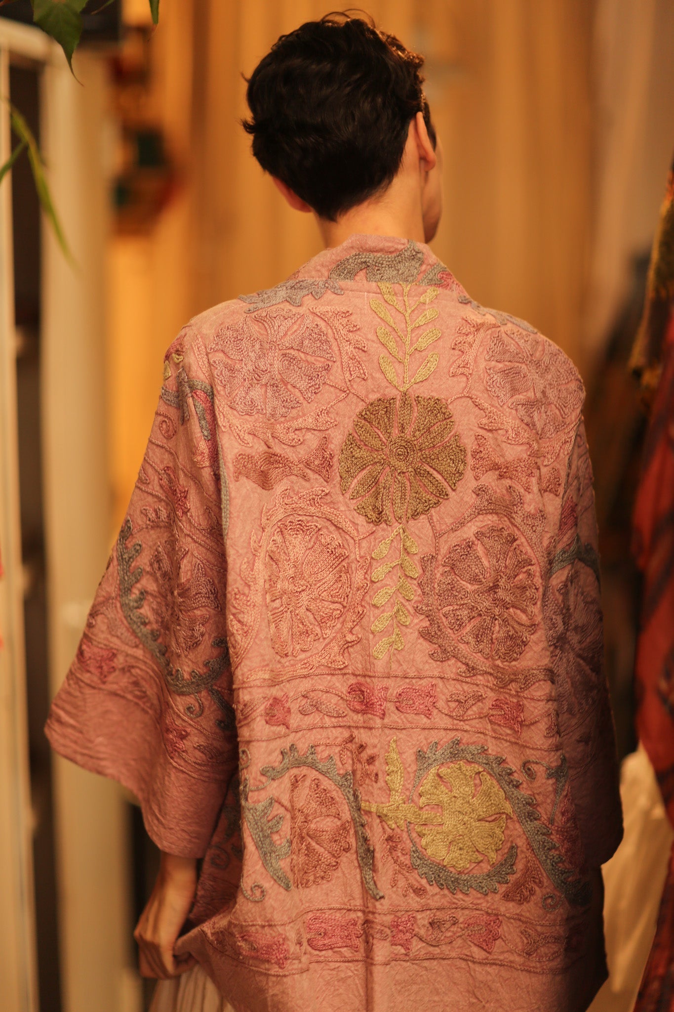 SUZANI SHORT KIMONO MONTY PINK ASSORTED - MOMO STUDIO BERLIN - Berlin Concept Store - sustainable & ethical fashion