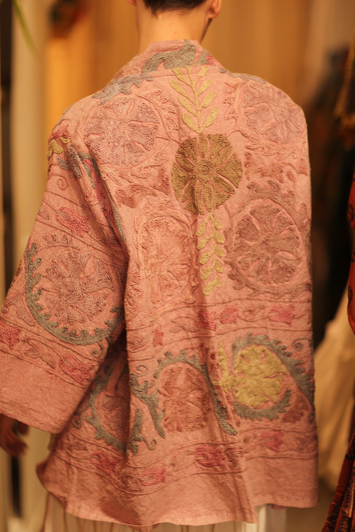 SUZANI SHORT KIMONO MONTY PINK ASSORTED - MOMO STUDIO BERLIN - Berlin Concept Store - sustainable & ethical fashion