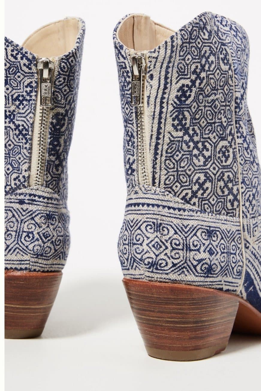 TILE MOSAIC INDIGO WESTERN BOOTS X ANTHROPOLOGIE - MOMO STUDIO BERLIN - Berlin Concept Store - sustainable & ethical fashion