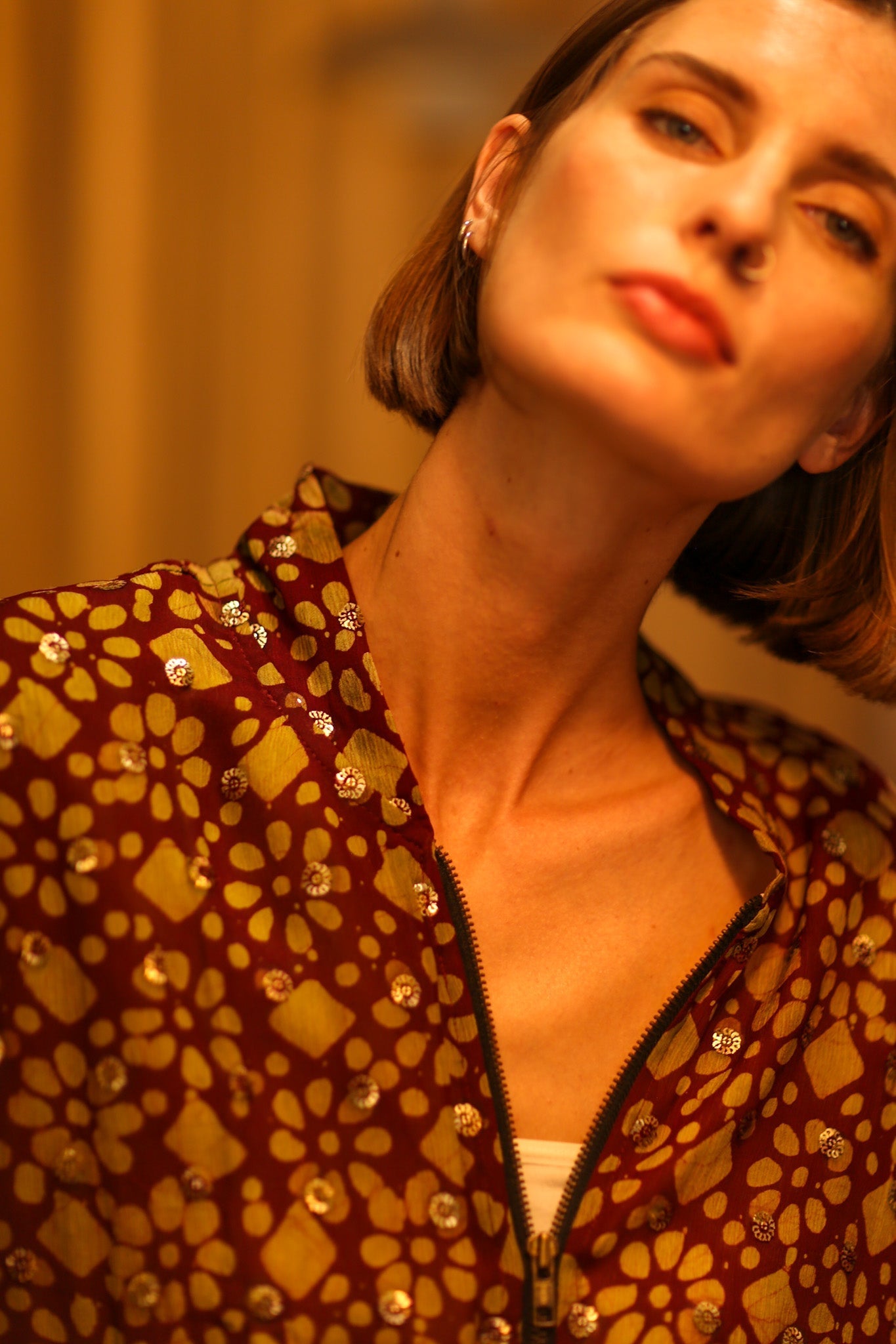 TOBIAS SILK EMBROIDERED BOMBER JACKET - MOMO STUDIO BERLIN - Berlin Concept Store - sustainable & ethical fashion