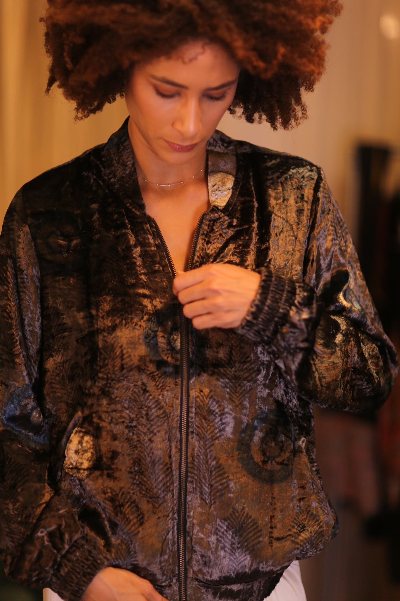 VELVET BOMBER JACKET ANCHA KAWTHAUNG - MOMO STUDIO BERLIN - Berlin Concept Store - sustainable & ethical fashion