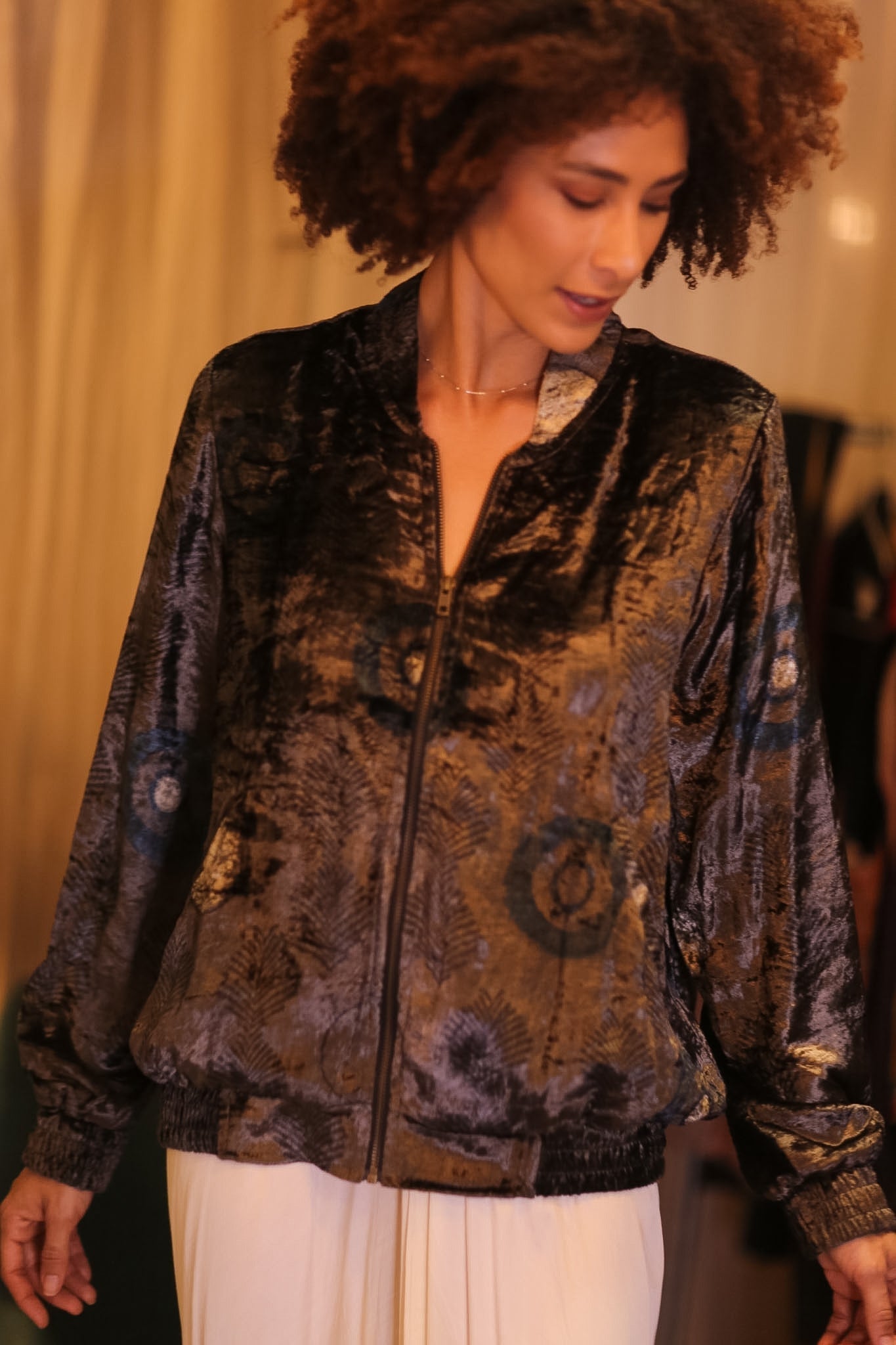 VELVET BOMBER JACKET ANCHA KAWTHAUNG - MOMO STUDIO BERLIN - Berlin Concept Store - sustainable & ethical fashion