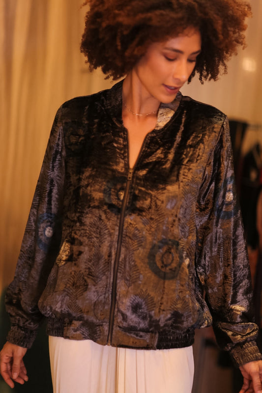 VELVET BOMBER JACKET ANCHA KAWTHAUNG - MOMO STUDIO BERLIN - Berlin Concept Store - sustainable & ethical fashion