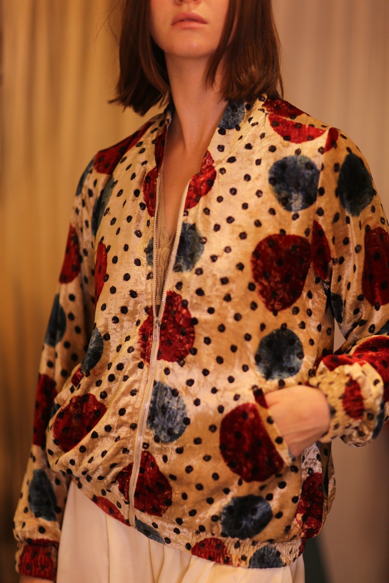 VELVET BOMBER JACKET FMOON - MOMO STUDIO BERLIN - Berlin Concept Store - sustainable & ethical fashion