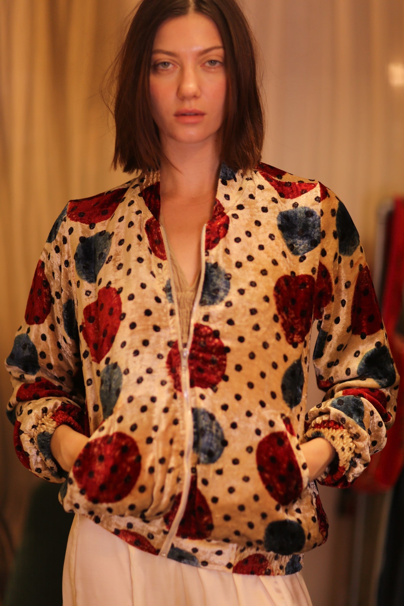 VELVET BOMBER JACKET FMOON - MOMO STUDIO BERLIN - Berlin Concept Store - sustainable & ethical fashion