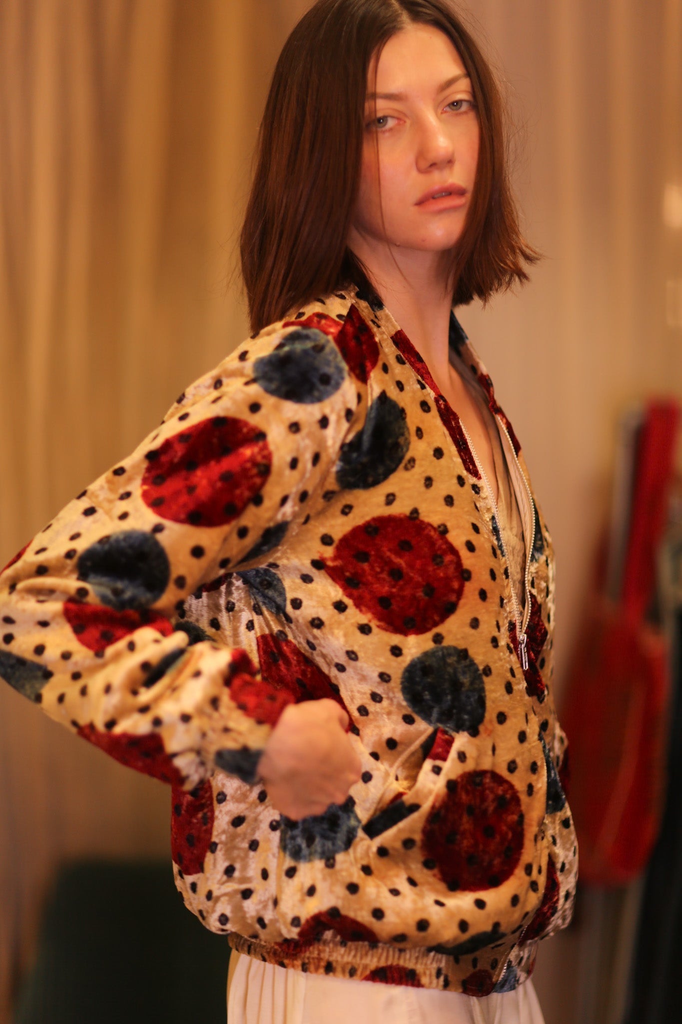 VELVET BOMBER JACKET FMOON - MOMO STUDIO BERLIN - Berlin Concept Store - sustainable & ethical fashion