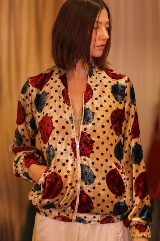 VELVET BOMBER JACKET FMOON - MOMO STUDIO BERLIN - Berlin Concept Store - sustainable & ethical fashion