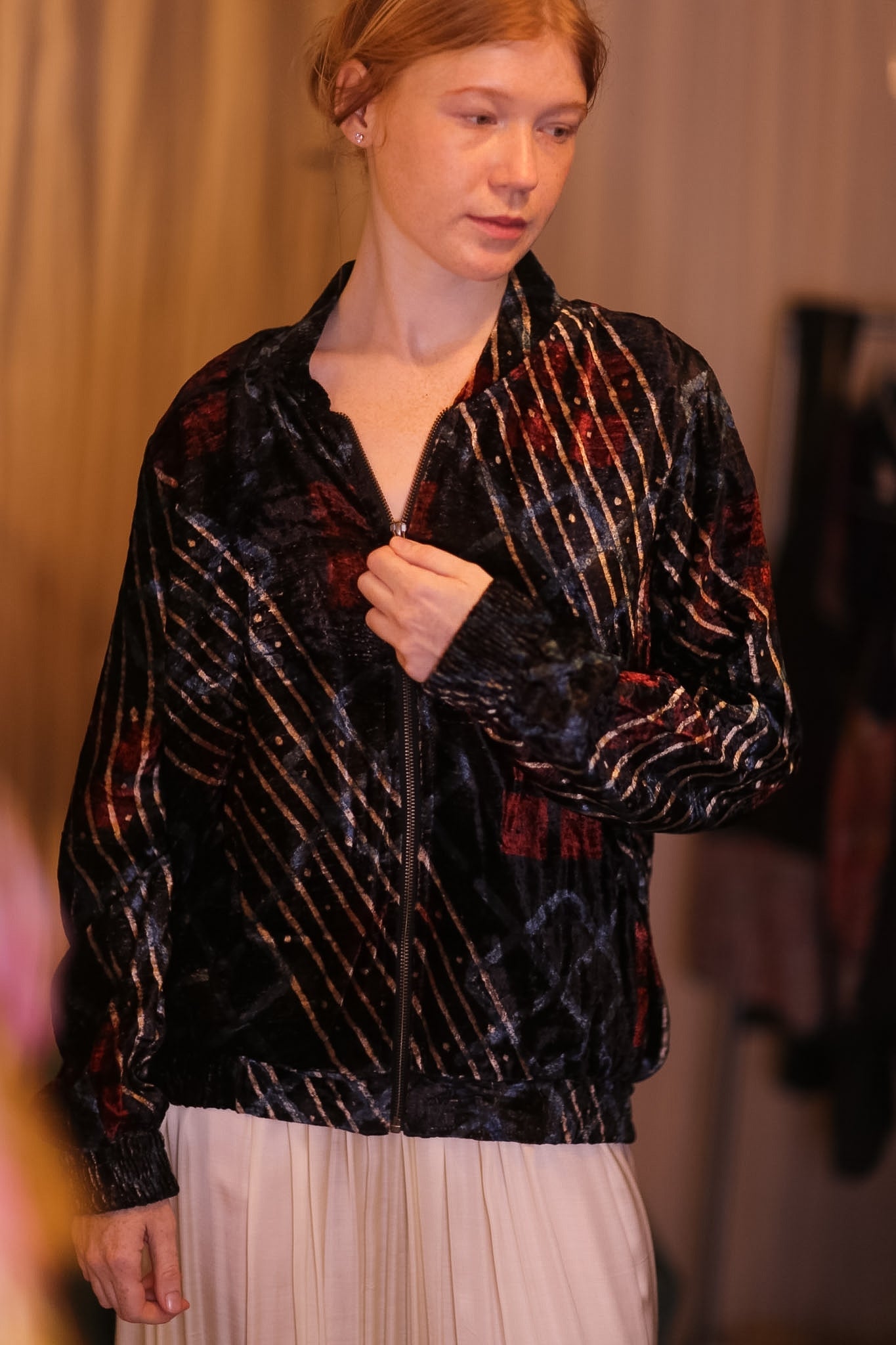 VELVET BOMBER JACKET NANKYO - MOMO STUDIO BERLIN - Berlin Concept Store - sustainable & ethical fashion