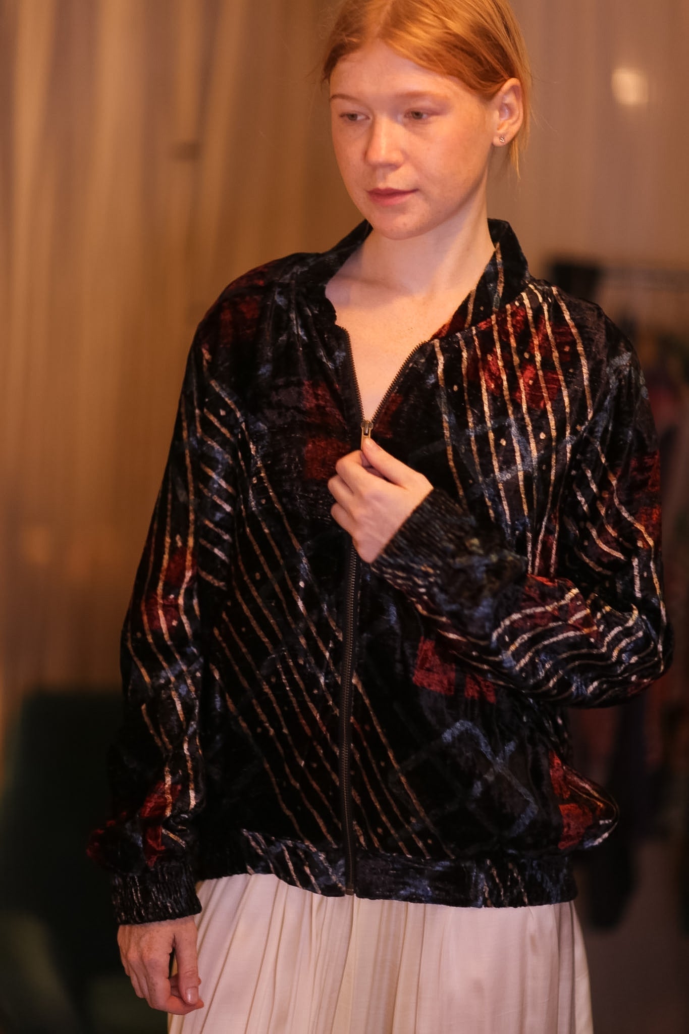 VELVET BOMBER JACKET NANKYO - MOMO STUDIO BERLIN - Berlin Concept Store - sustainable & ethical fashion
