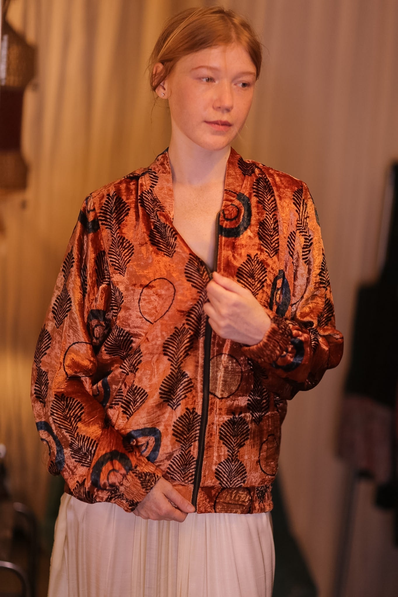 VELVET BOMBER JACKET SUNSET - MOMO STUDIO BERLIN - Berlin Concept Store - sustainable & ethical fashion