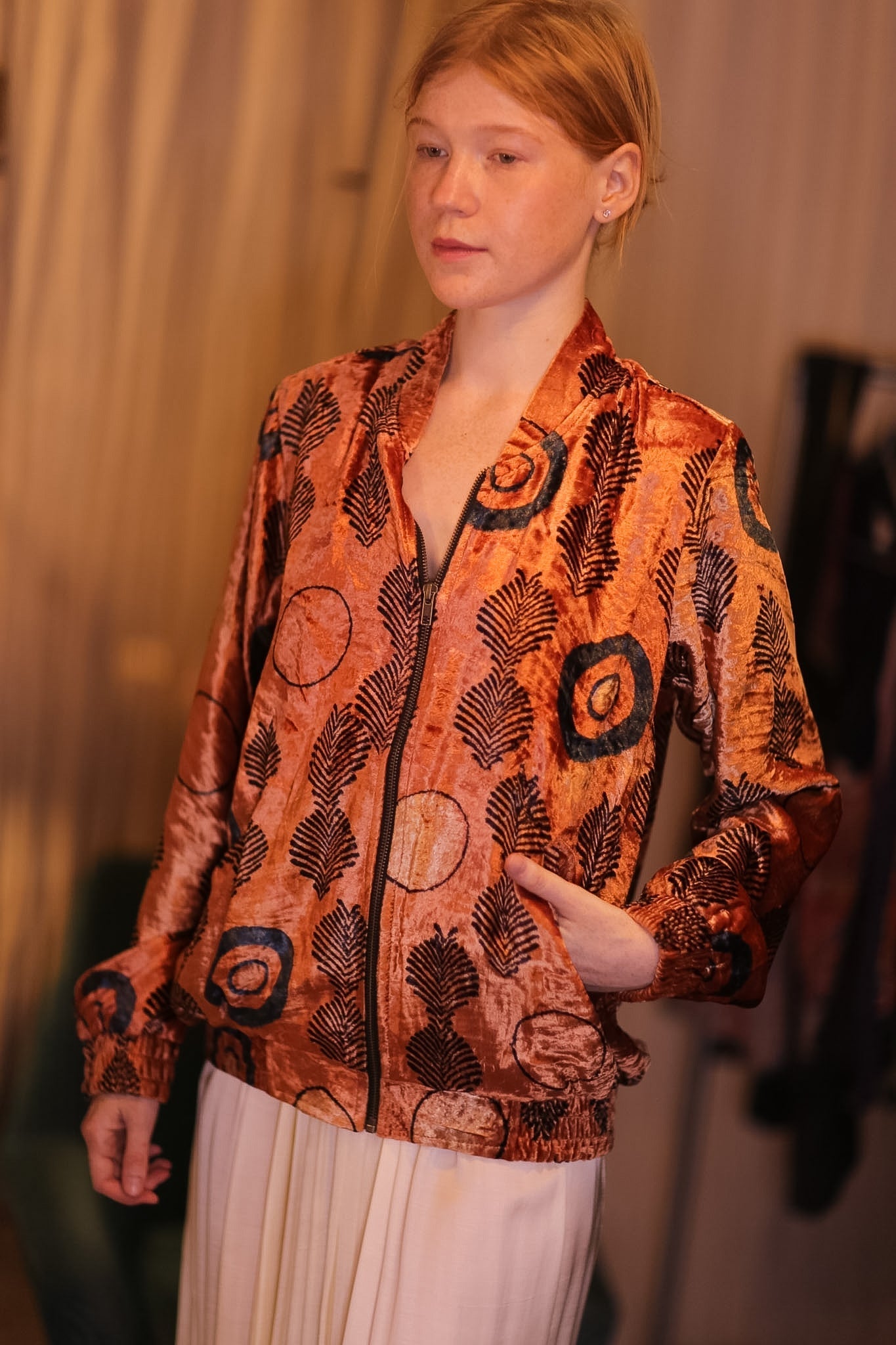 VELVET BOMBER JACKET SUNSET - MOMO STUDIO BERLIN - Berlin Concept Store - sustainable & ethical fashion
