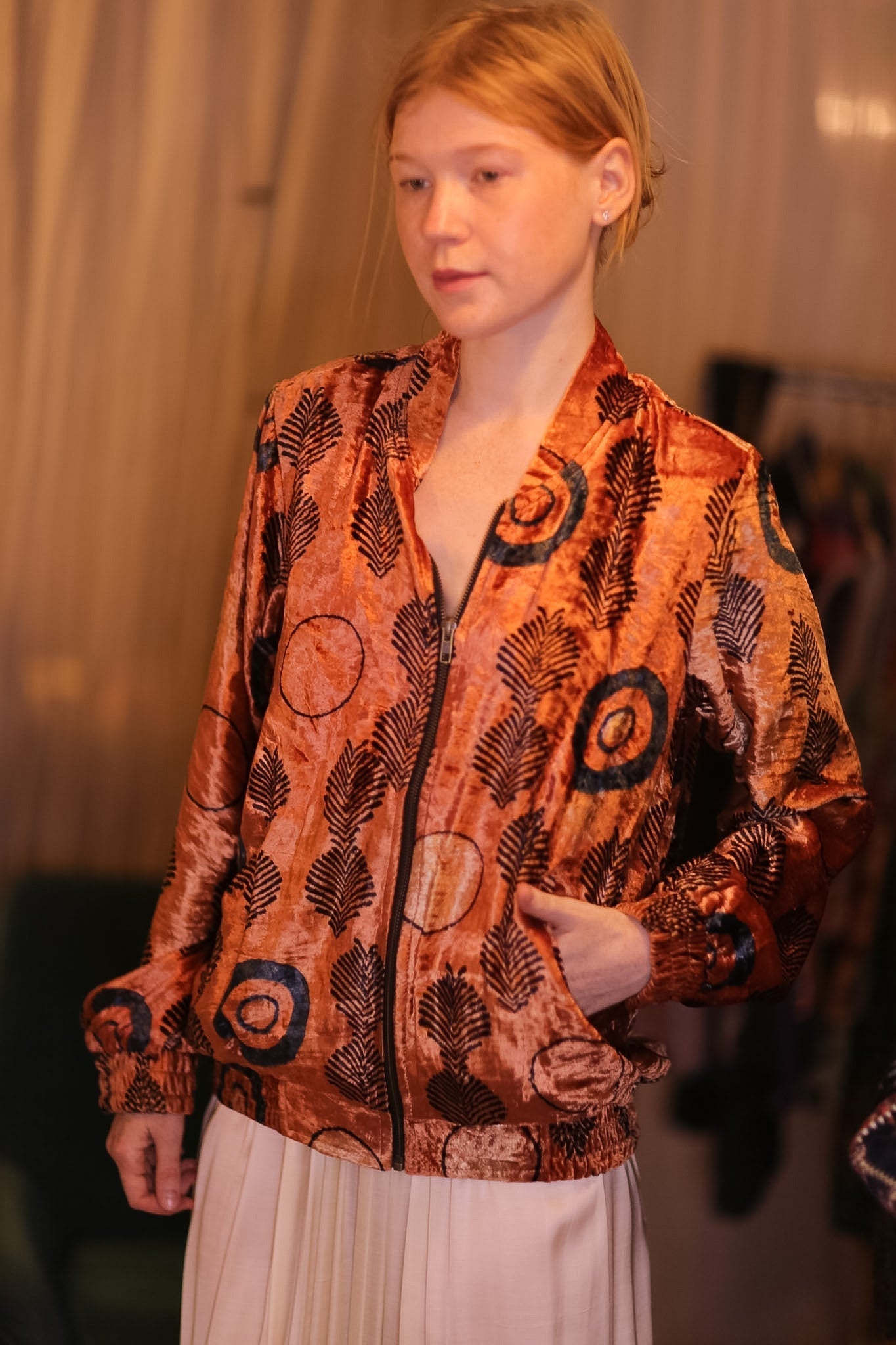VELVET BOMBER JACKET SUNSET - MOMO STUDIO BERLIN - Berlin Concept Store - sustainable & ethical fashion