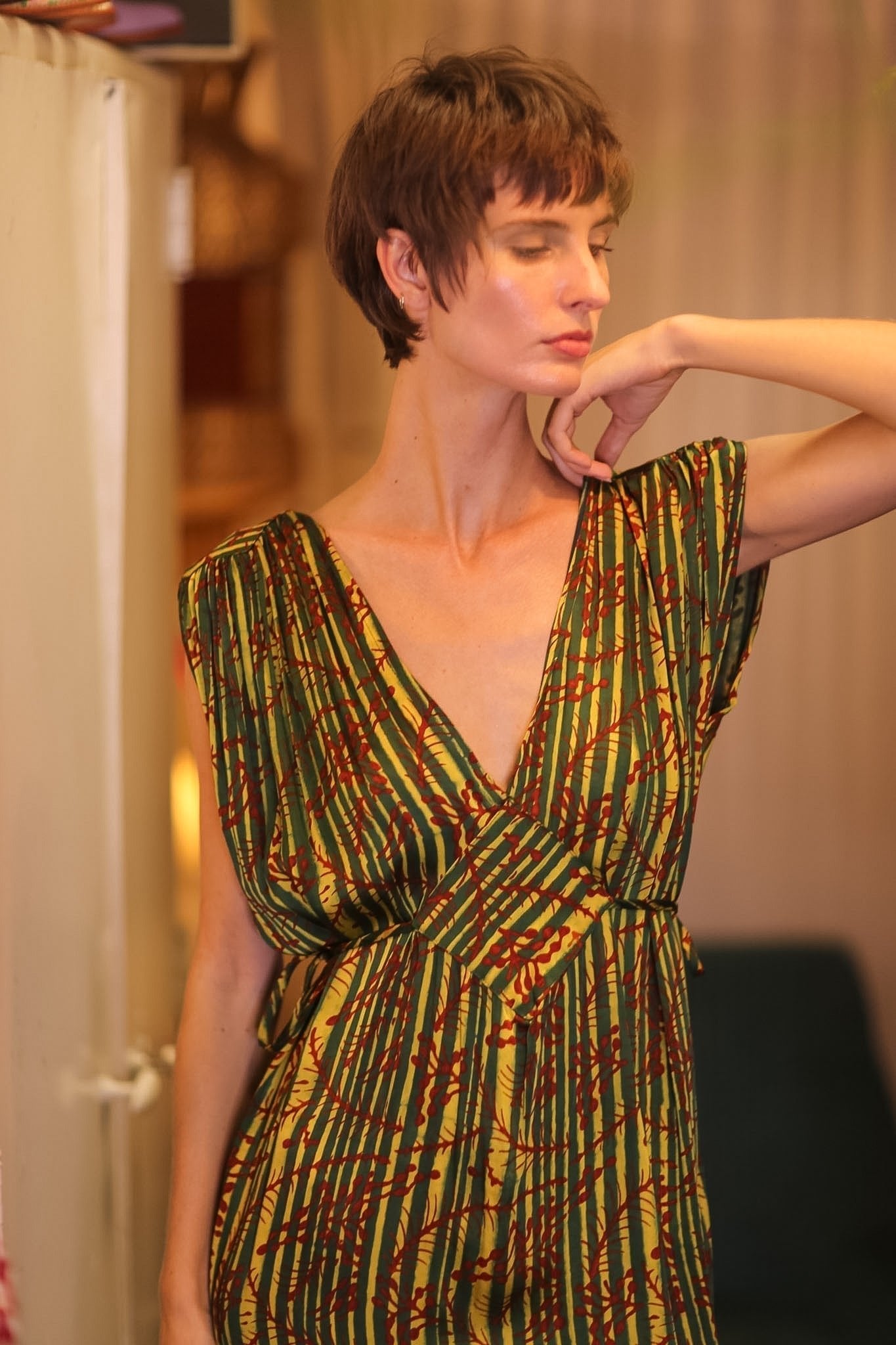 VICTORIA SILK DRESS BAMREST - MOMO STUDIO BERLIN - Berlin Concept Store - sustainable & ethical fashion