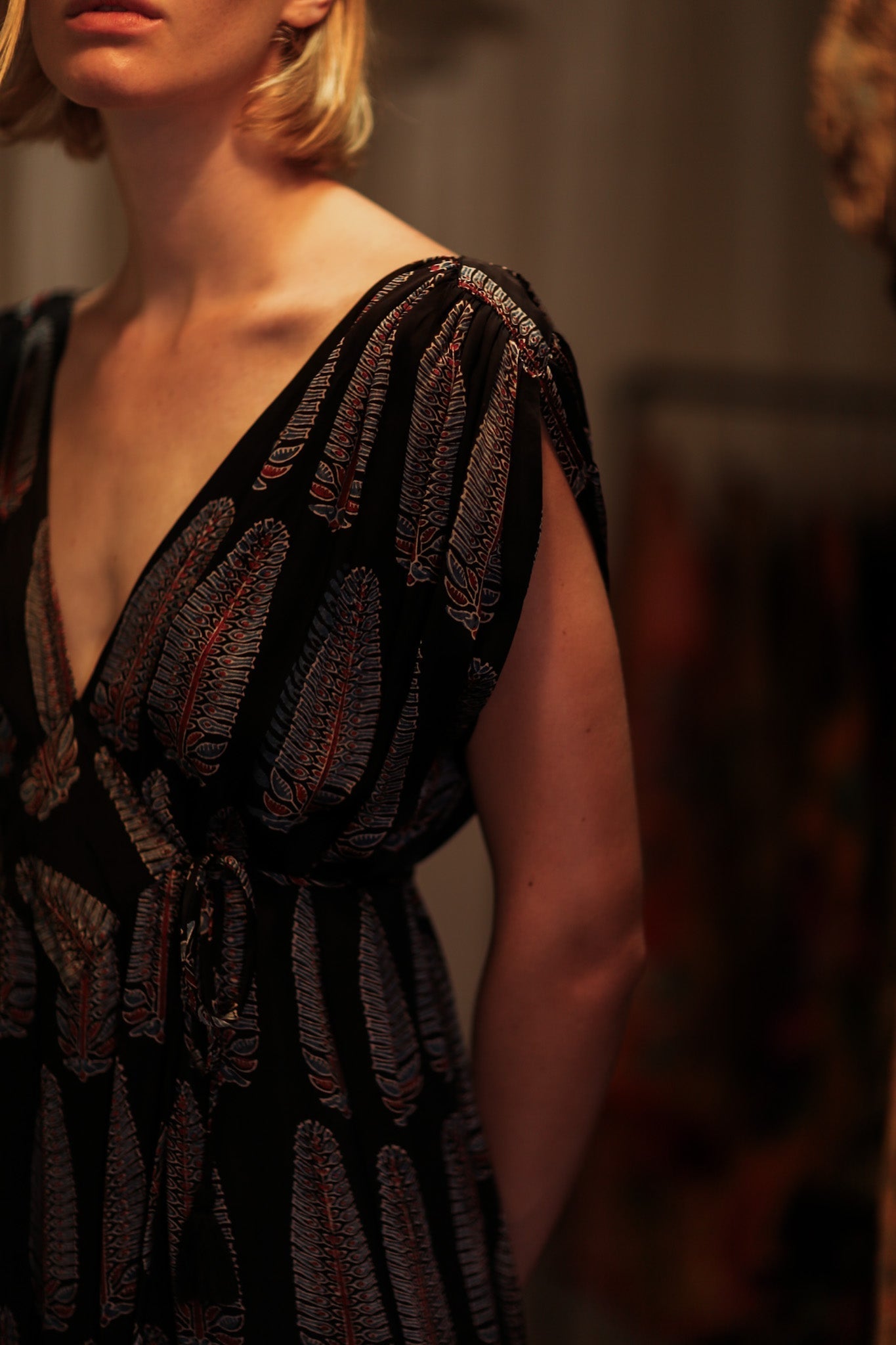 VICTORIA SILK DRESS BLACK FEATHER - MOMO STUDIO BERLIN - Berlin Concept Store - sustainable & ethical fashion