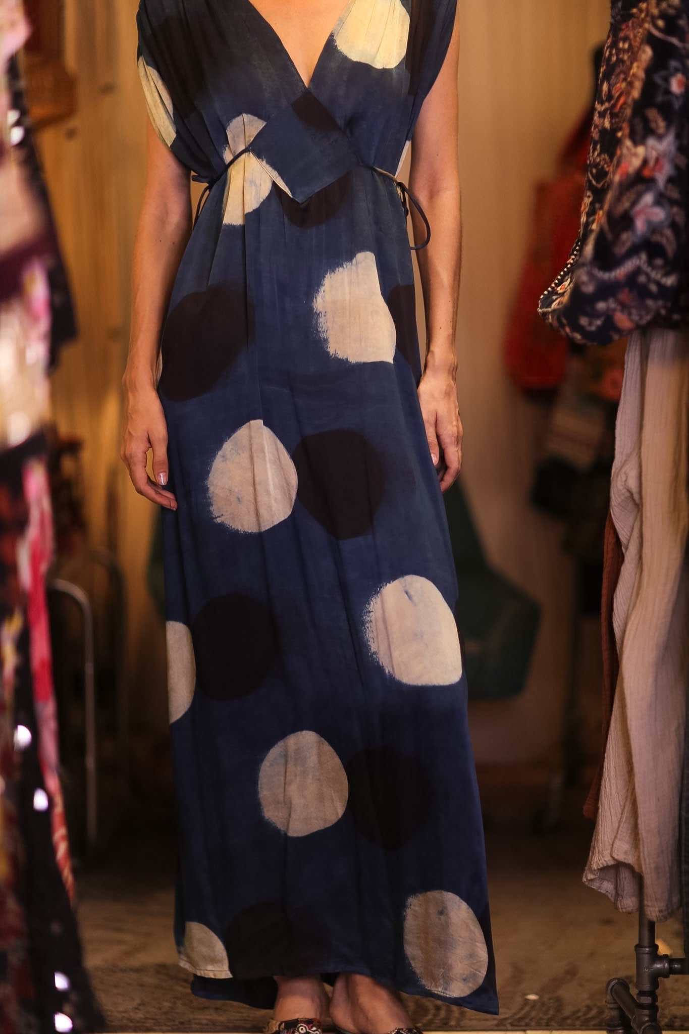 VICTORIA SILK DRESS BLUEMOON - MOMO STUDIO BERLIN - Berlin Concept Store - sustainable & ethical fashion