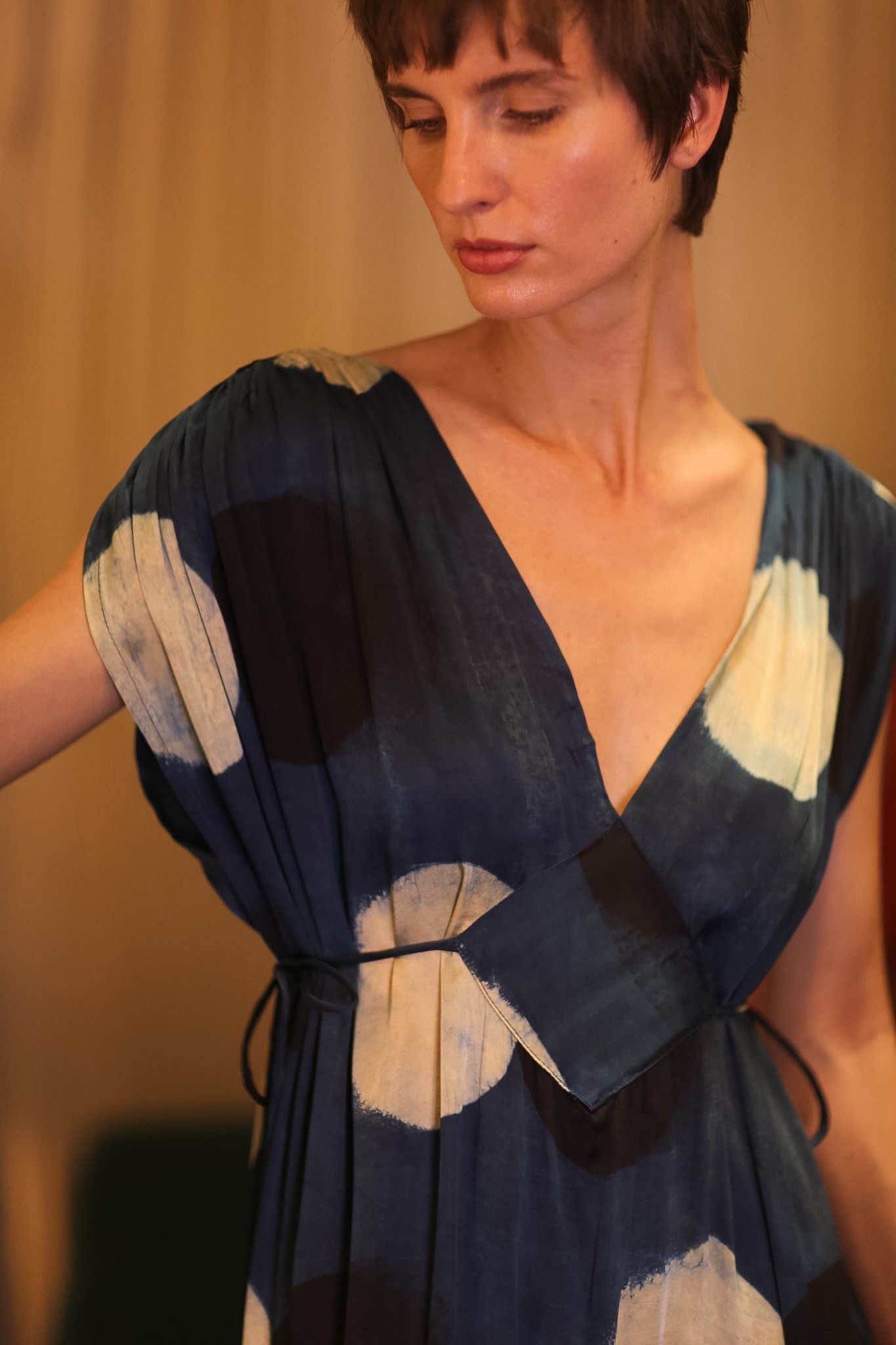 VICTORIA SILK DRESS BLUEMOON - MOMO STUDIO BERLIN - Berlin Concept Store - sustainable & ethical fashion