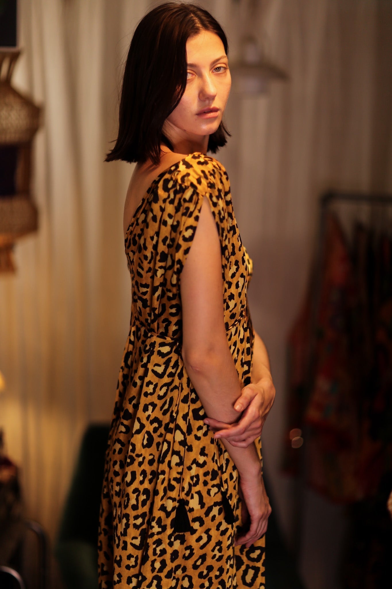 VICTORIA SILK DRESS LEO - MOMO STUDIO BERLIN - Berlin Concept Store - sustainable & ethical fashion