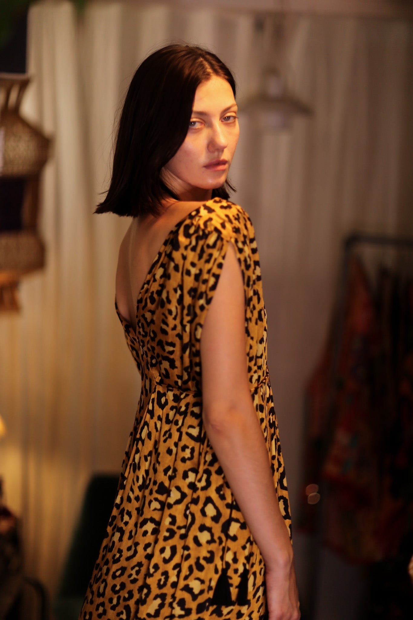 VICTORIA SILK DRESS LEO - MOMO STUDIO BERLIN - Berlin Concept Store - sustainable & ethical fashion