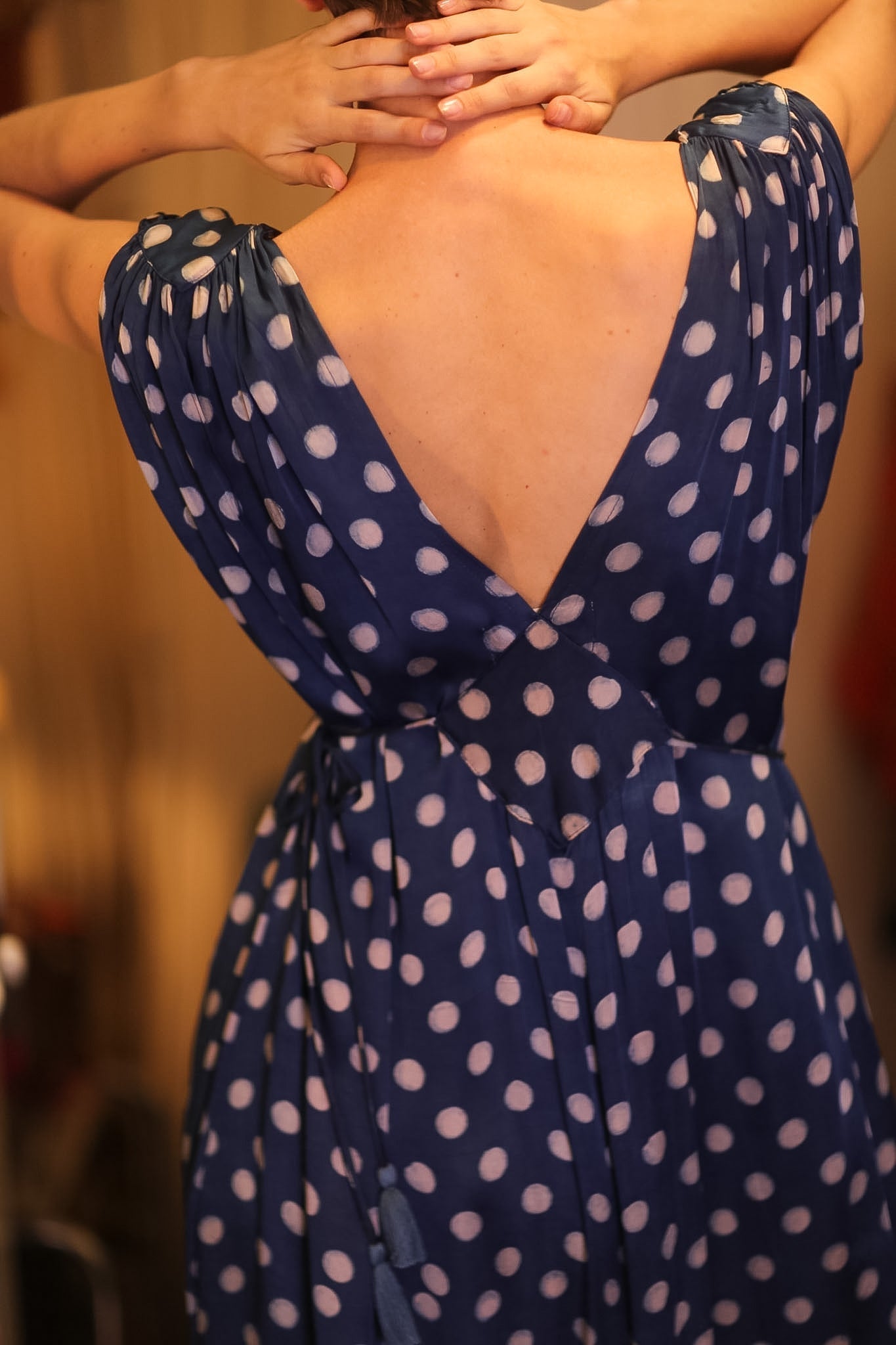 VICTORIA SILK DRESS MOONLET - BANGKOK TAILOR CLOTHING STORE - HANDMADE CLOTHING