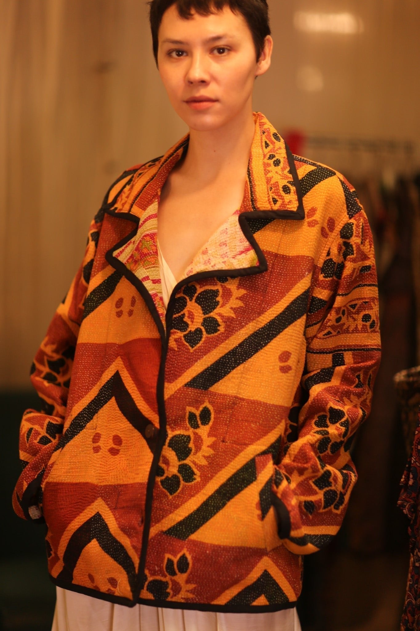 VINTAGE FABRIC KANTHA JACKET ZAM - MOMO STUDIO BERLIN - Berlin Concept Store - sustainable & ethical fashion