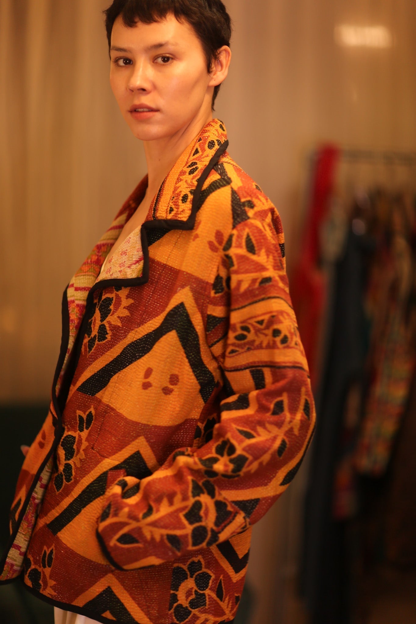 VINTAGE FABRIC KANTHA JACKET ZAM - MOMO STUDIO BERLIN - Berlin Concept Store - sustainable & ethical fashion