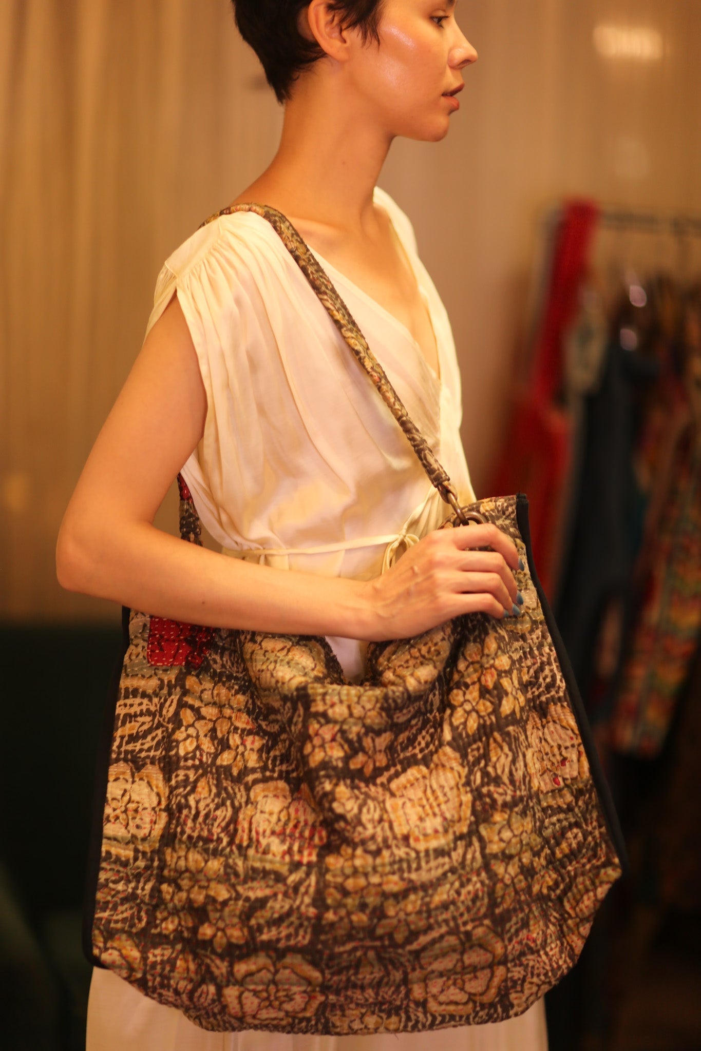 VINTAGE STYLE KANTHA BAG FLAM - MOMO STUDIO BERLIN - Berlin Concept Store - sustainable & ethical fashion