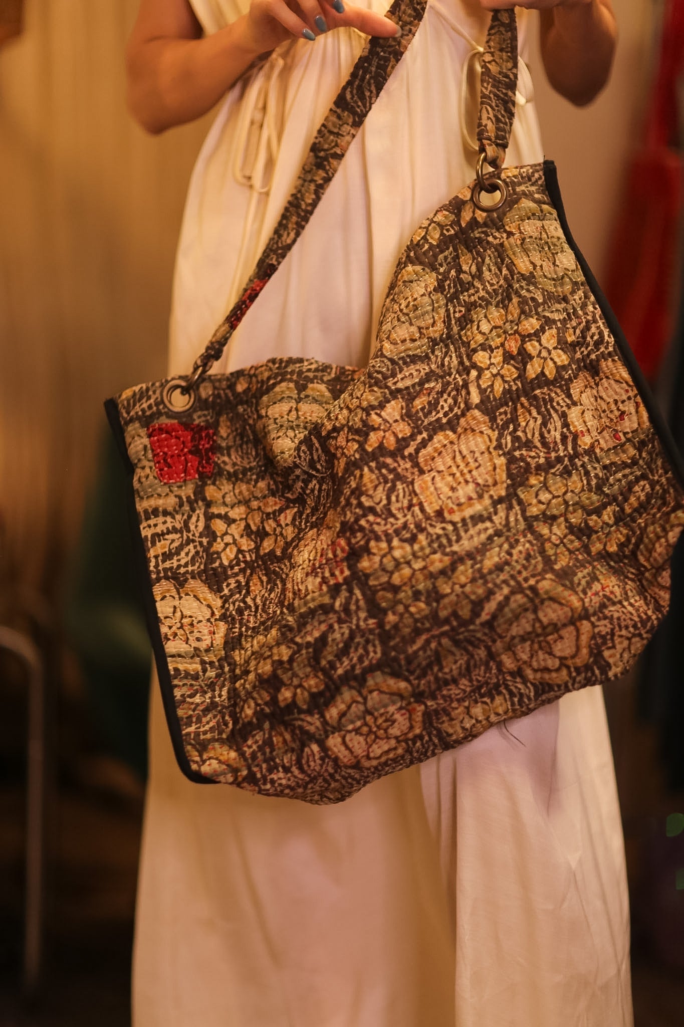 VINTAGE STYLE KANTHA BAG FLAM - MOMO STUDIO BERLIN - Berlin Concept Store - sustainable & ethical fashion