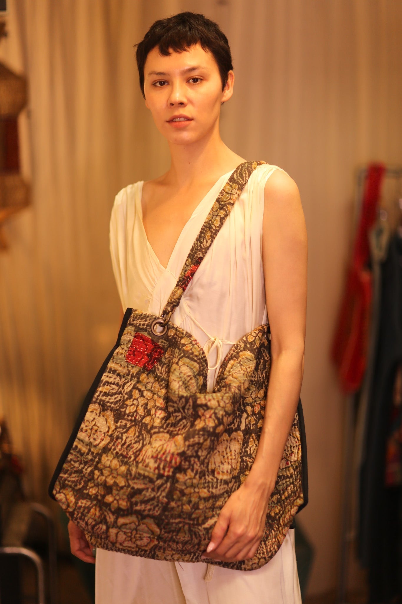 VINTAGE STYLE KANTHA BAG FLAM - MOMO STUDIO BERLIN - Berlin Concept Store - sustainable & ethical fashion