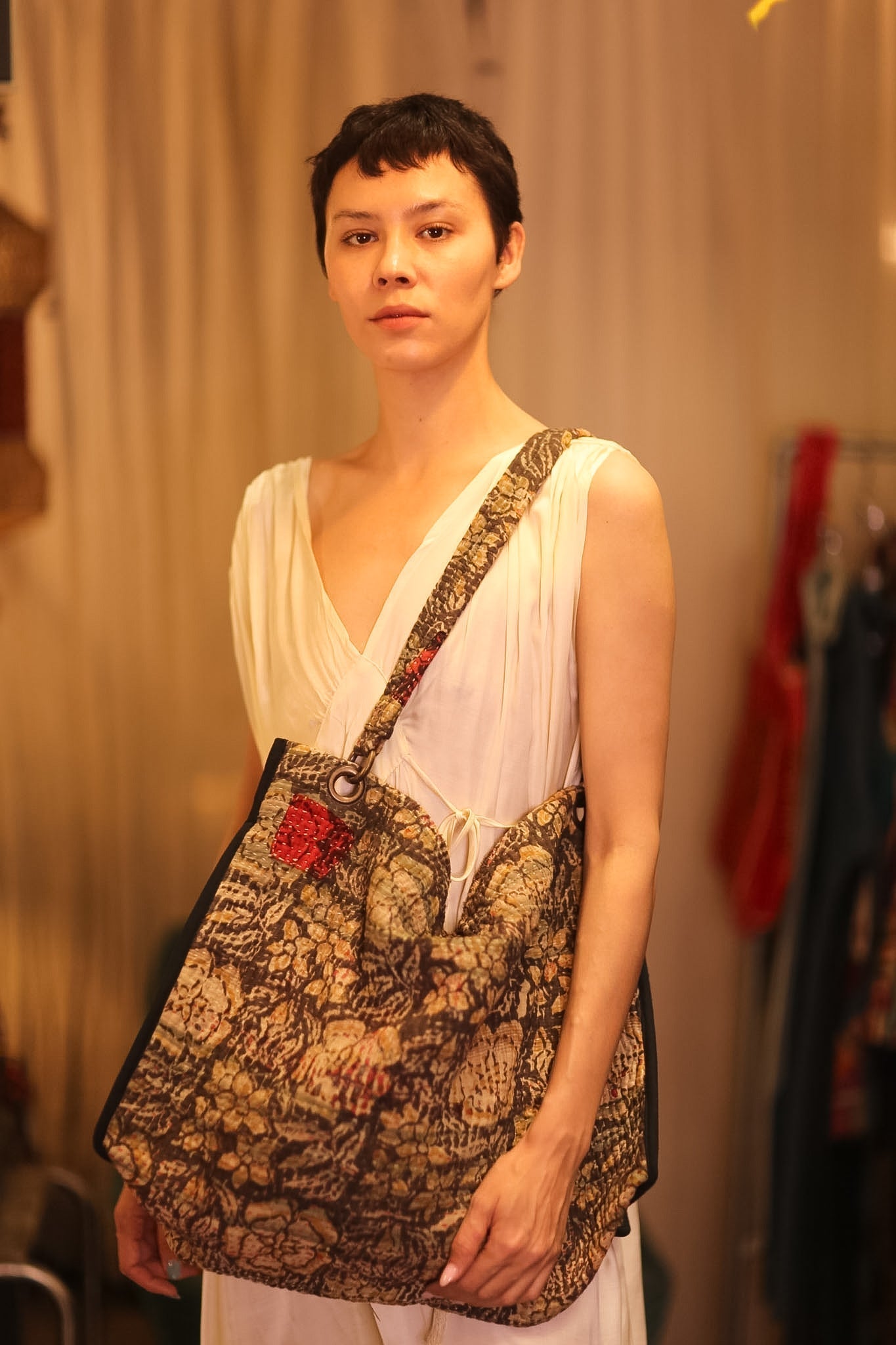 VINTAGE STYLE KANTHA BAG FLAM - MOMO STUDIO BERLIN - Berlin Concept Store - sustainable & ethical fashion