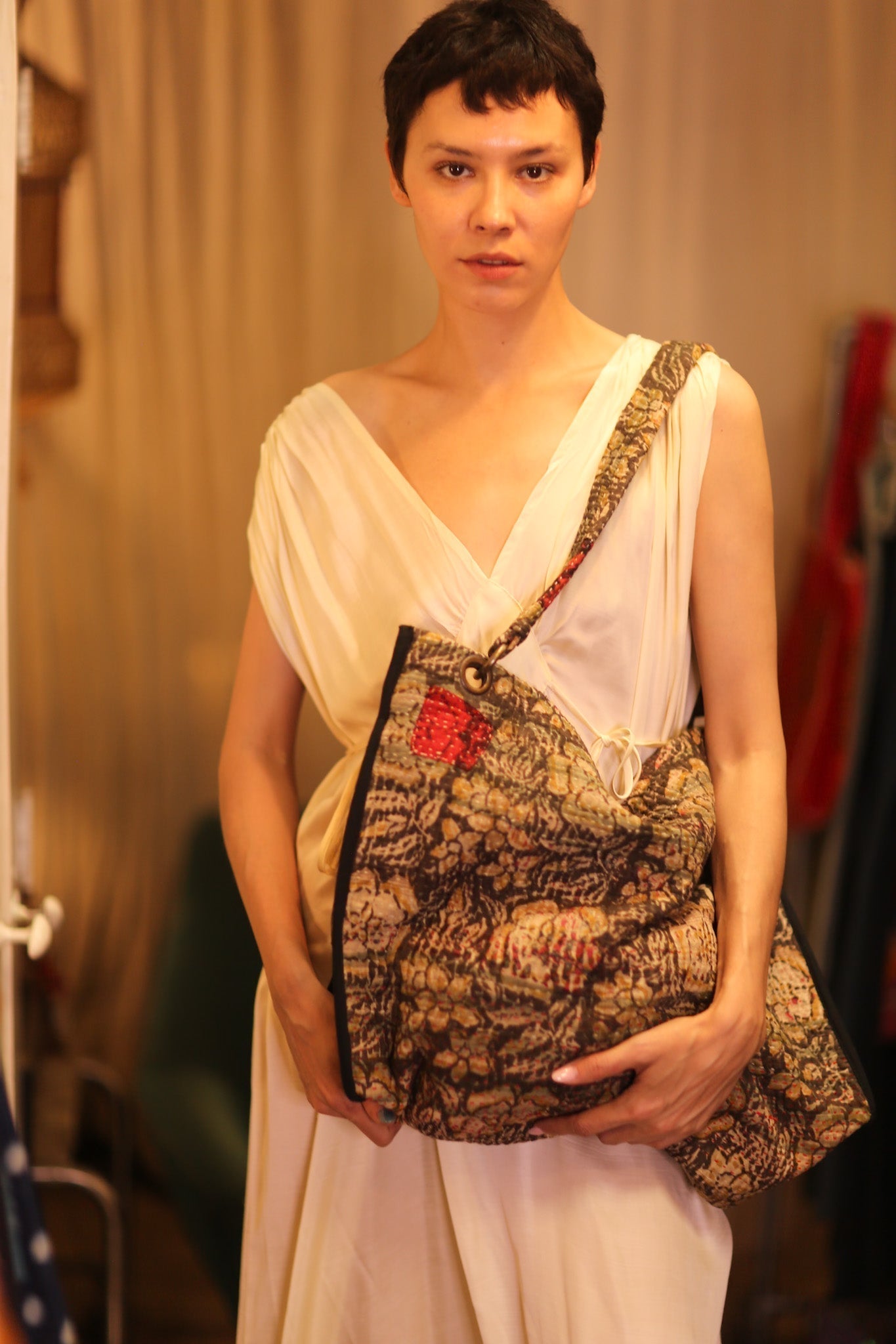 VINTAGE STYLE KANTHA BAG FLAM - MOMO STUDIO BERLIN - Berlin Concept Store - sustainable & ethical fashion