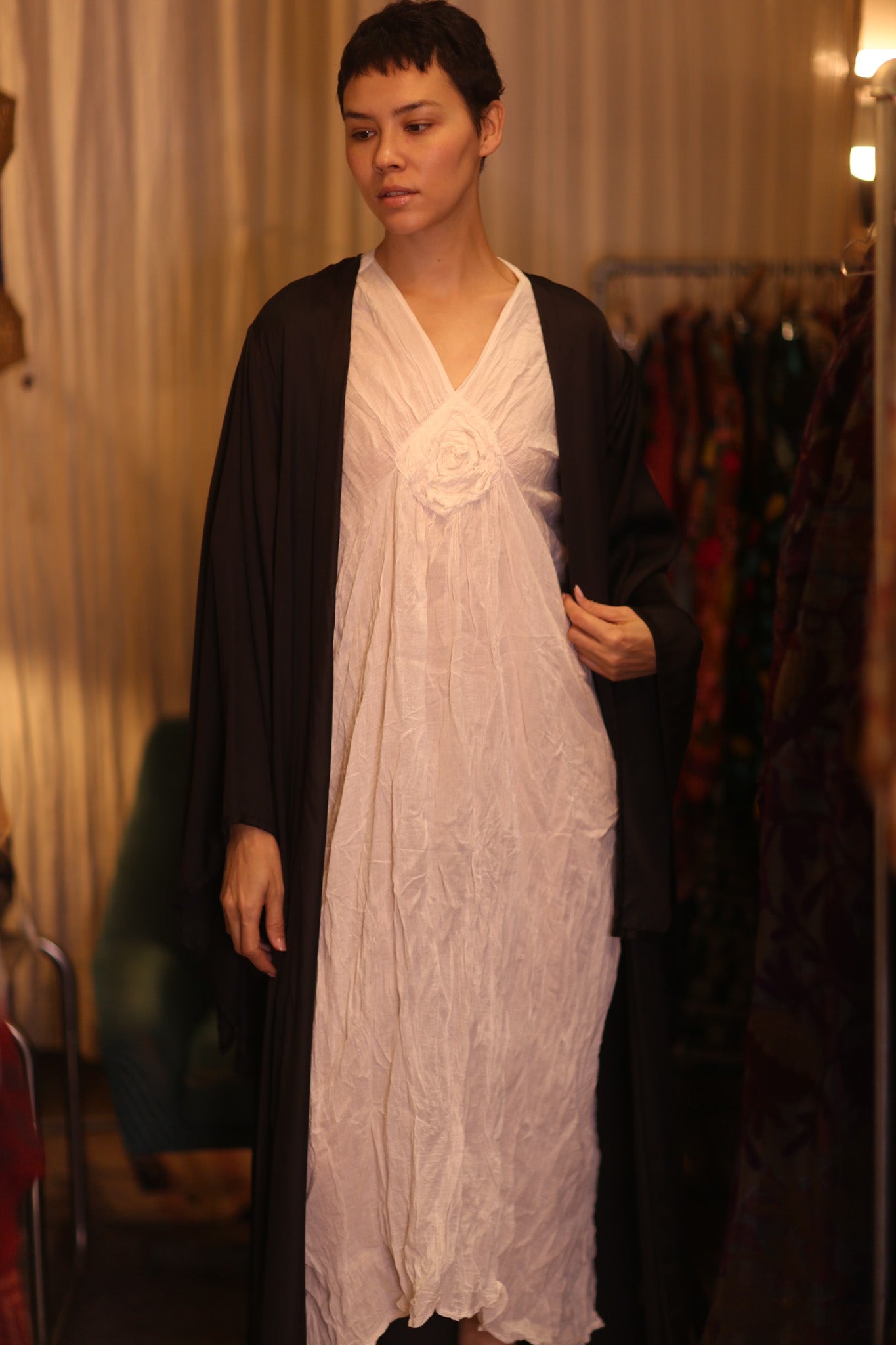 WING KIMONO PINA SOLID BLACK - MOMO STUDIO BERLIN - Berlin Concept Store - sustainable & ethical fashion