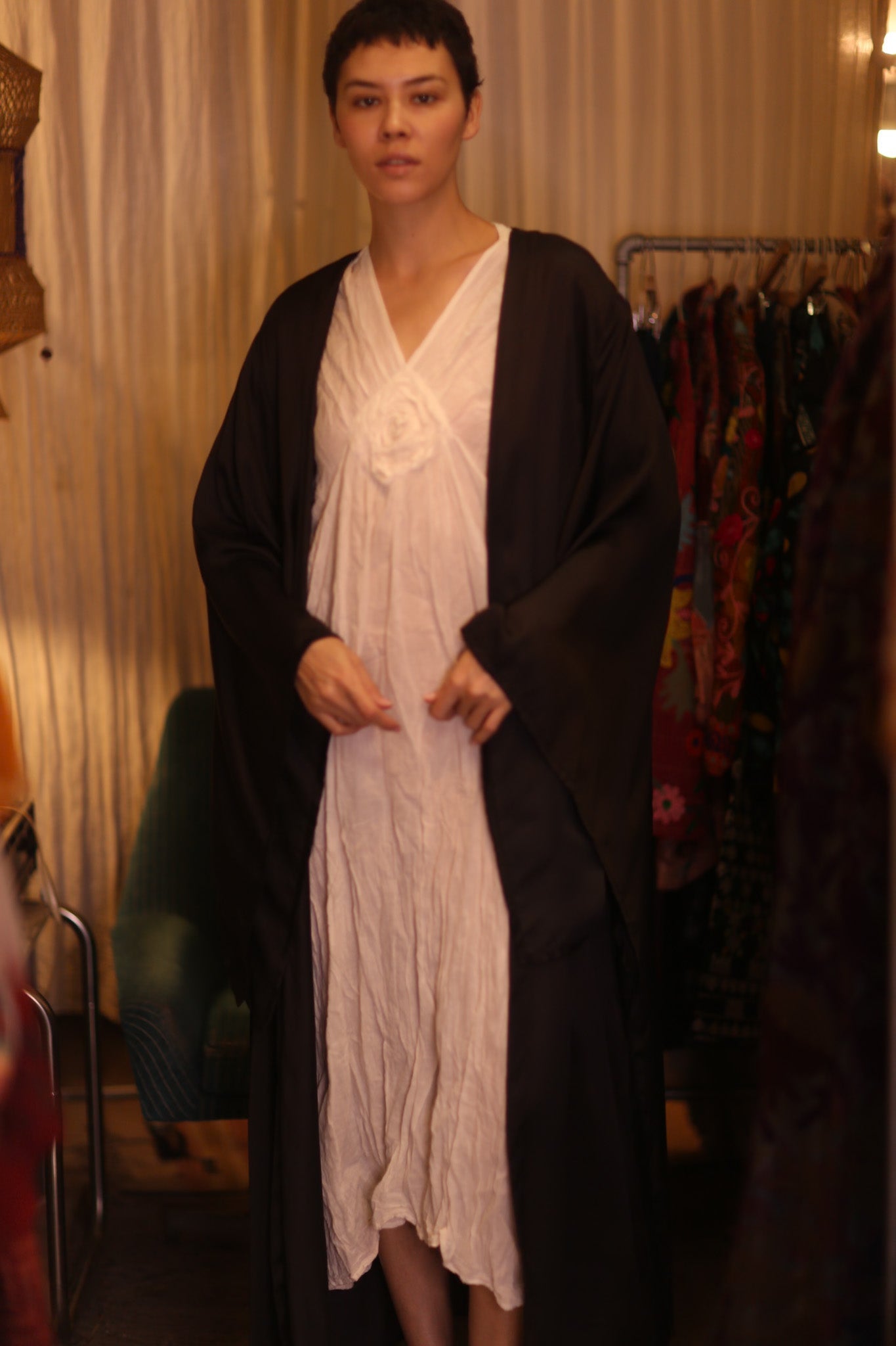WING KIMONO PINA SOLID BLACK - MOMO STUDIO BERLIN - Berlin Concept Store - sustainable & ethical fashion