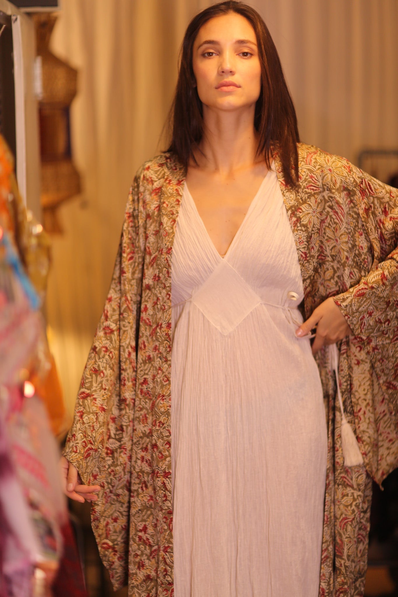 WING KIMONO PINA YELLOW CAMELLIA - MOMO STUDIO BERLIN - Berlin Concept Store - sustainable & ethical fashion