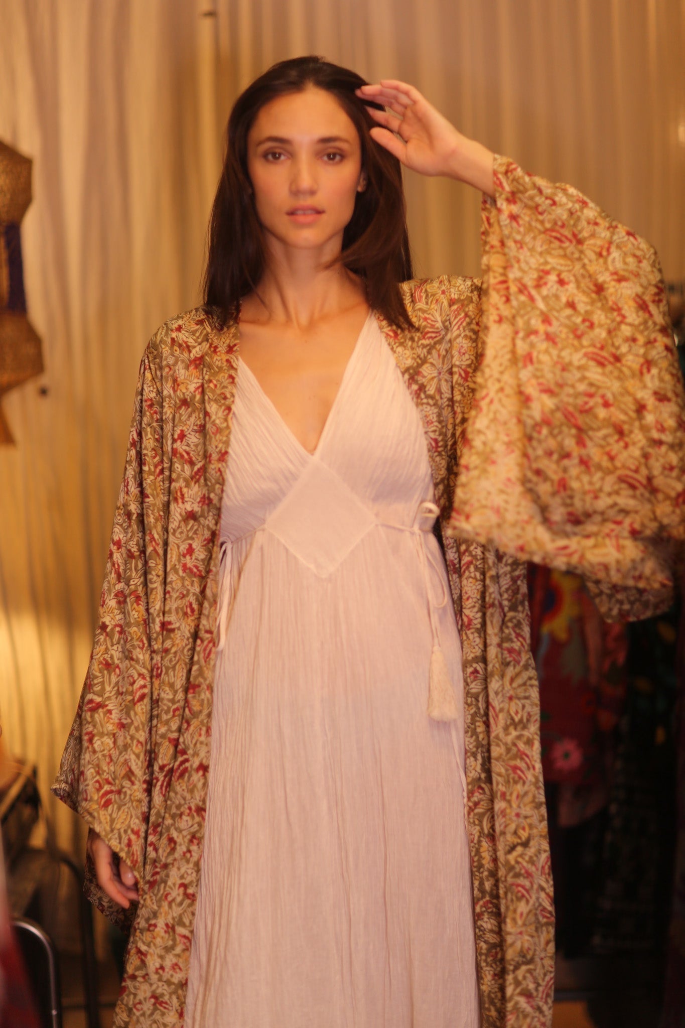 WING KIMONO PINA YELLOW CAMELLIA - MOMO STUDIO BERLIN - Berlin Concept Store - sustainable & ethical fashion