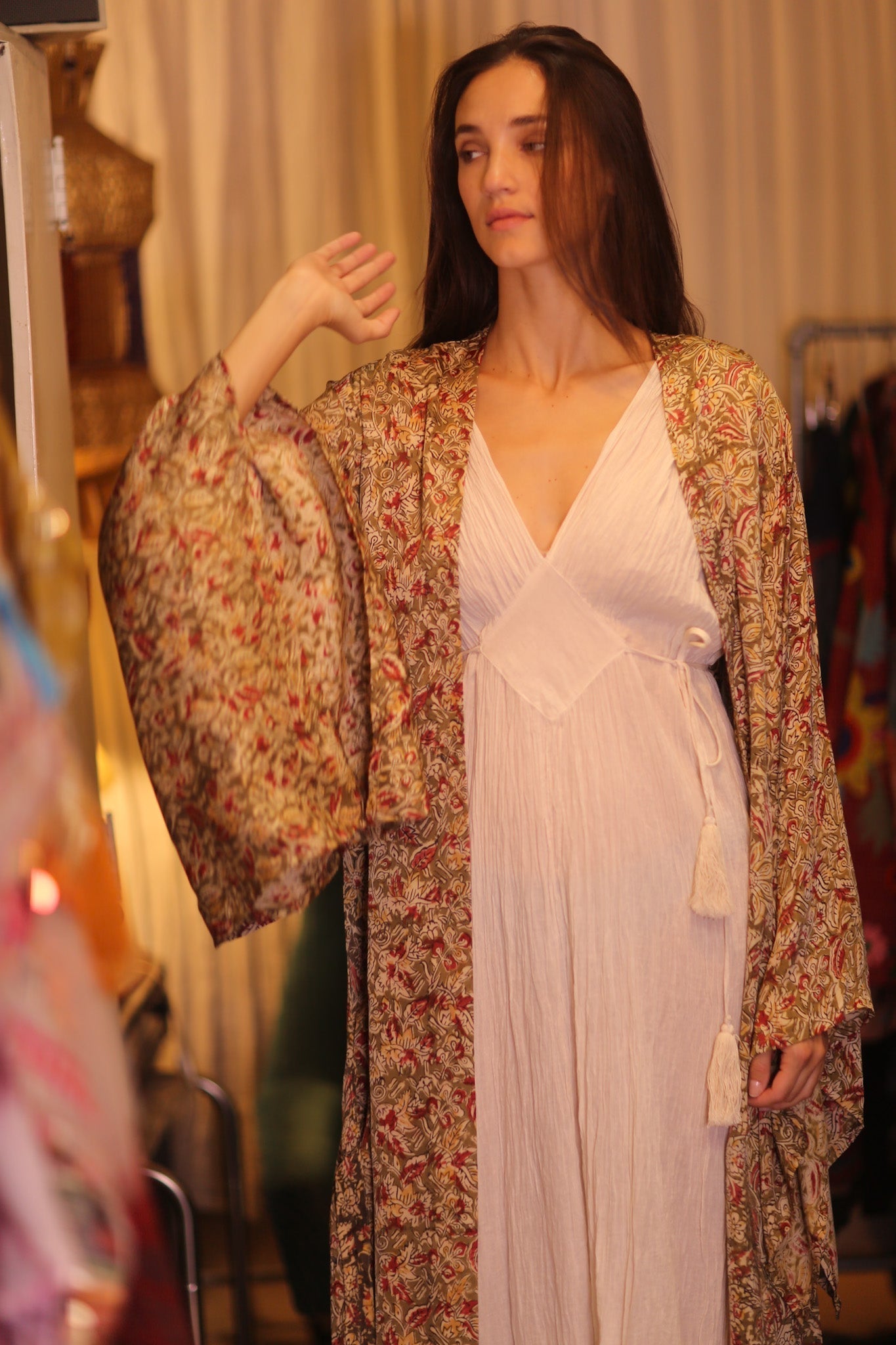 WING KIMONO PINA YELLOW CAMELLIA - MOMO STUDIO BERLIN - Berlin Concept Store - sustainable & ethical fashion