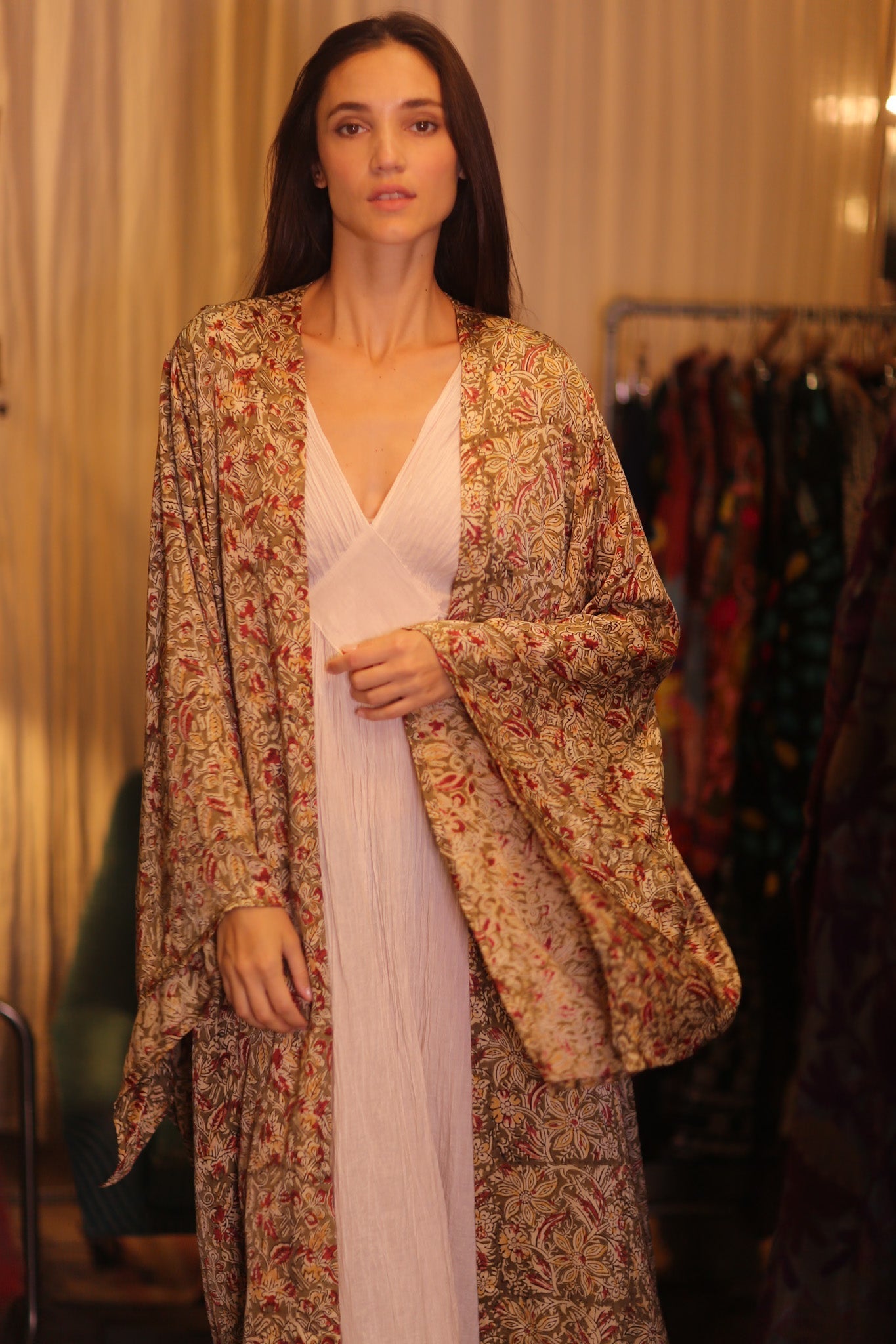 WING KIMONO PINA YELLOW CAMELLIA - MOMO STUDIO BERLIN - Berlin Concept Store - sustainable & ethical fashion