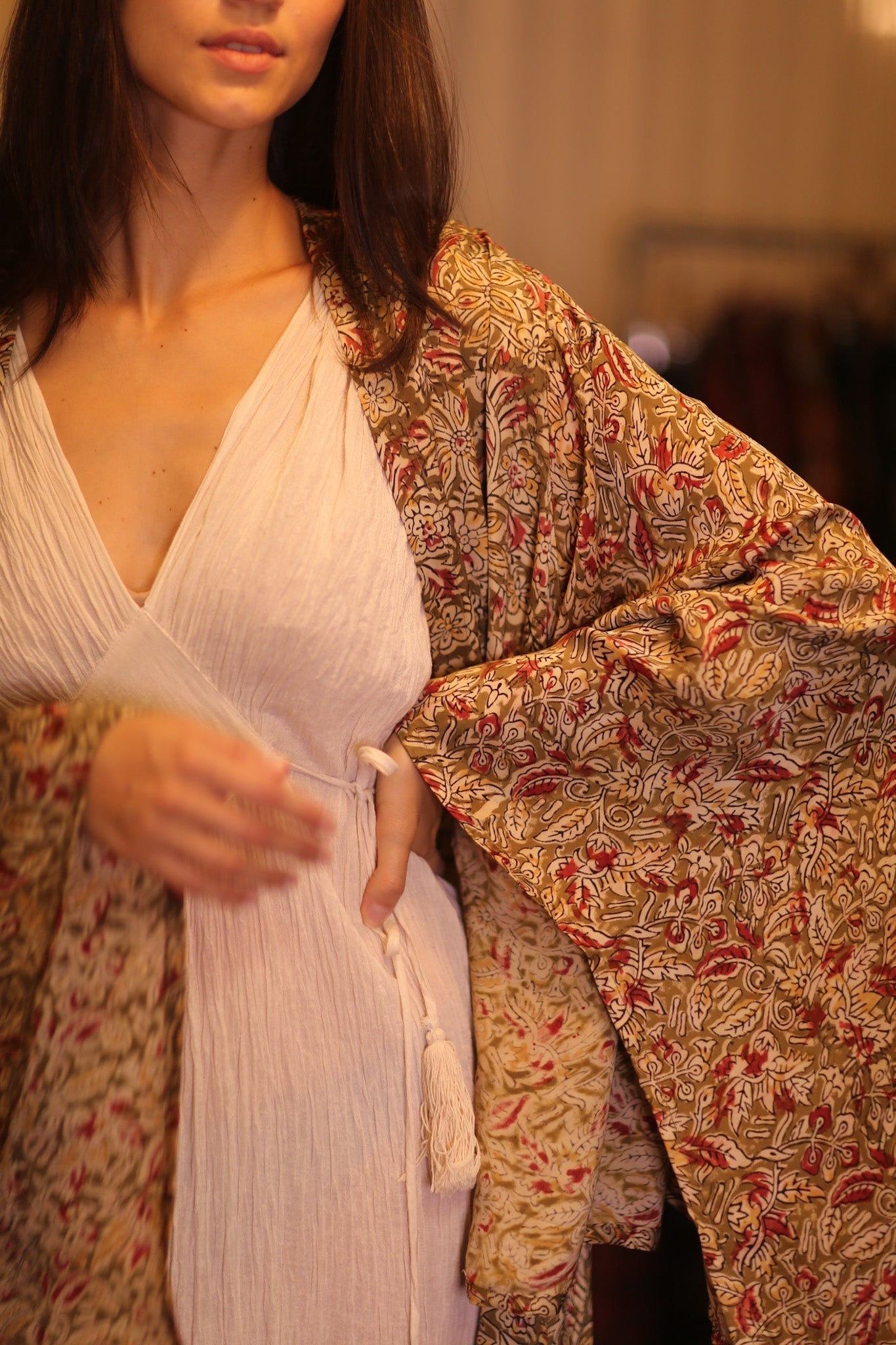 WING KIMONO PINA YELLOW CAMELLIA - MOMO STUDIO BERLIN - Berlin Concept Store - sustainable & ethical fashion