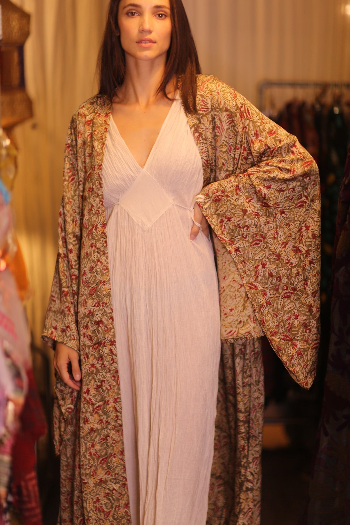 WING KIMONO PINA YELLOW CAMELLIA - MOMO STUDIO BERLIN - Berlin Concept Store - sustainable & ethical fashion