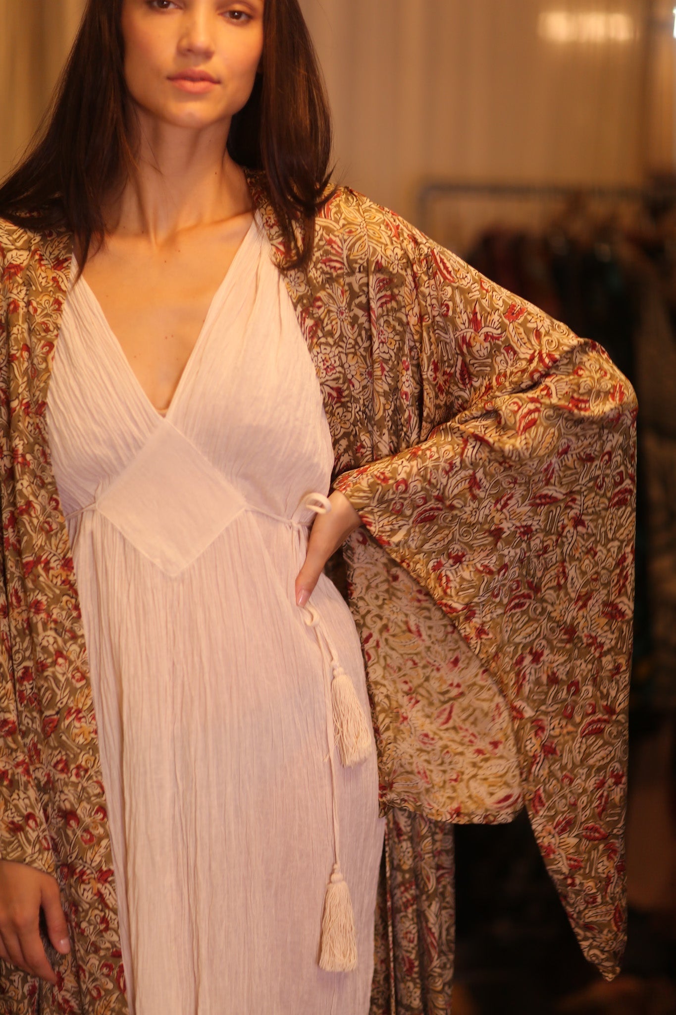 WING KIMONO PINA YELLOW CAMELLIA - MOMO STUDIO BERLIN - Berlin Concept Store - sustainable & ethical fashion