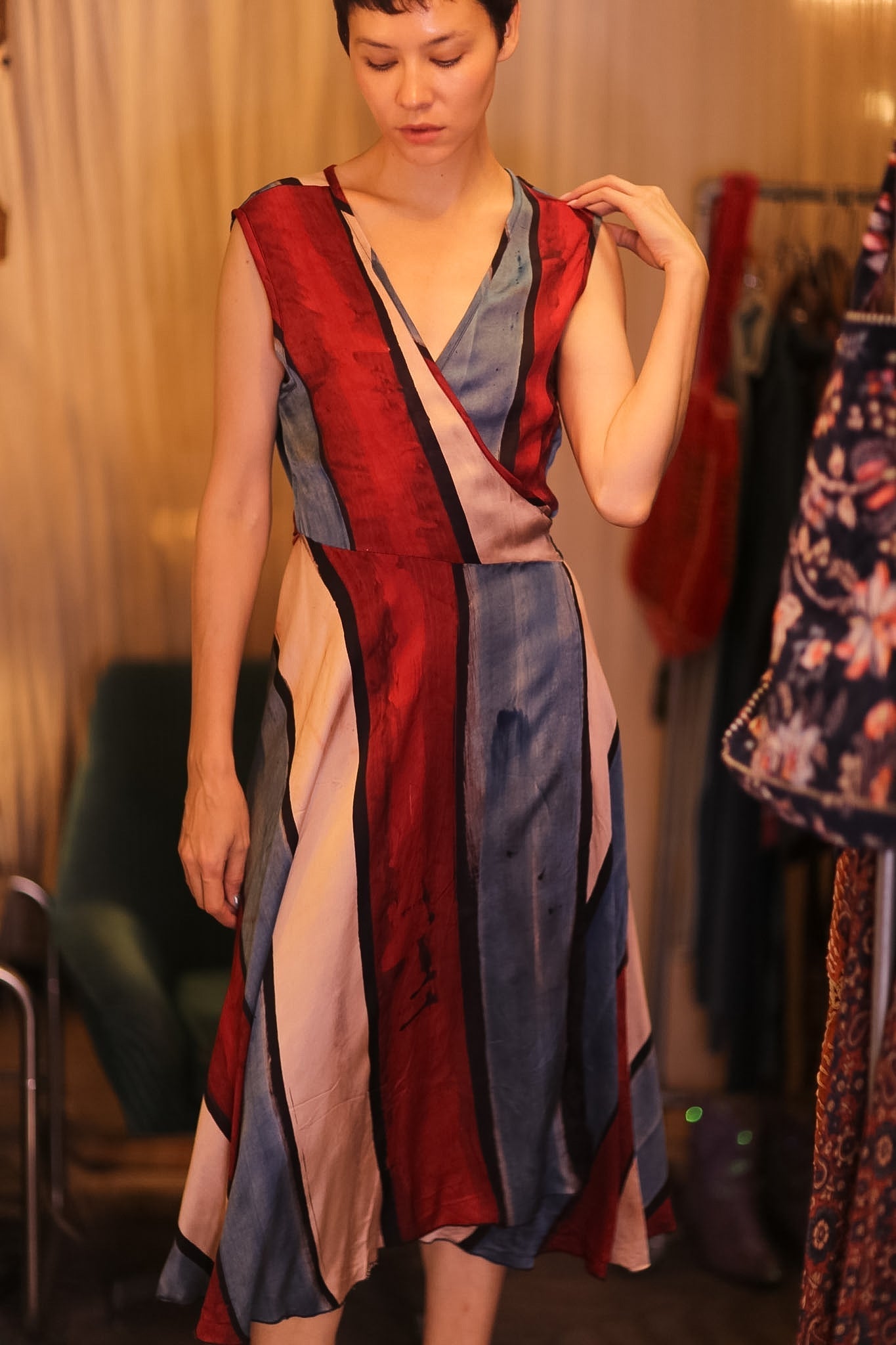 WRAP SILK DRESS GABRIELE CHOLADA - MOMO STUDIO BERLIN - Berlin Concept Store - sustainable & ethical fashion