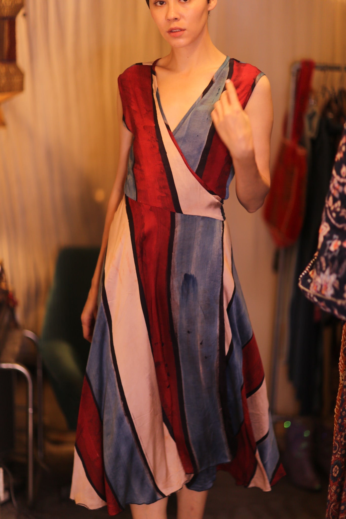 WRAP SILK DRESS GABRIELE CHOLADA - MOMO STUDIO BERLIN - Berlin Concept Store - sustainable & ethical fashion